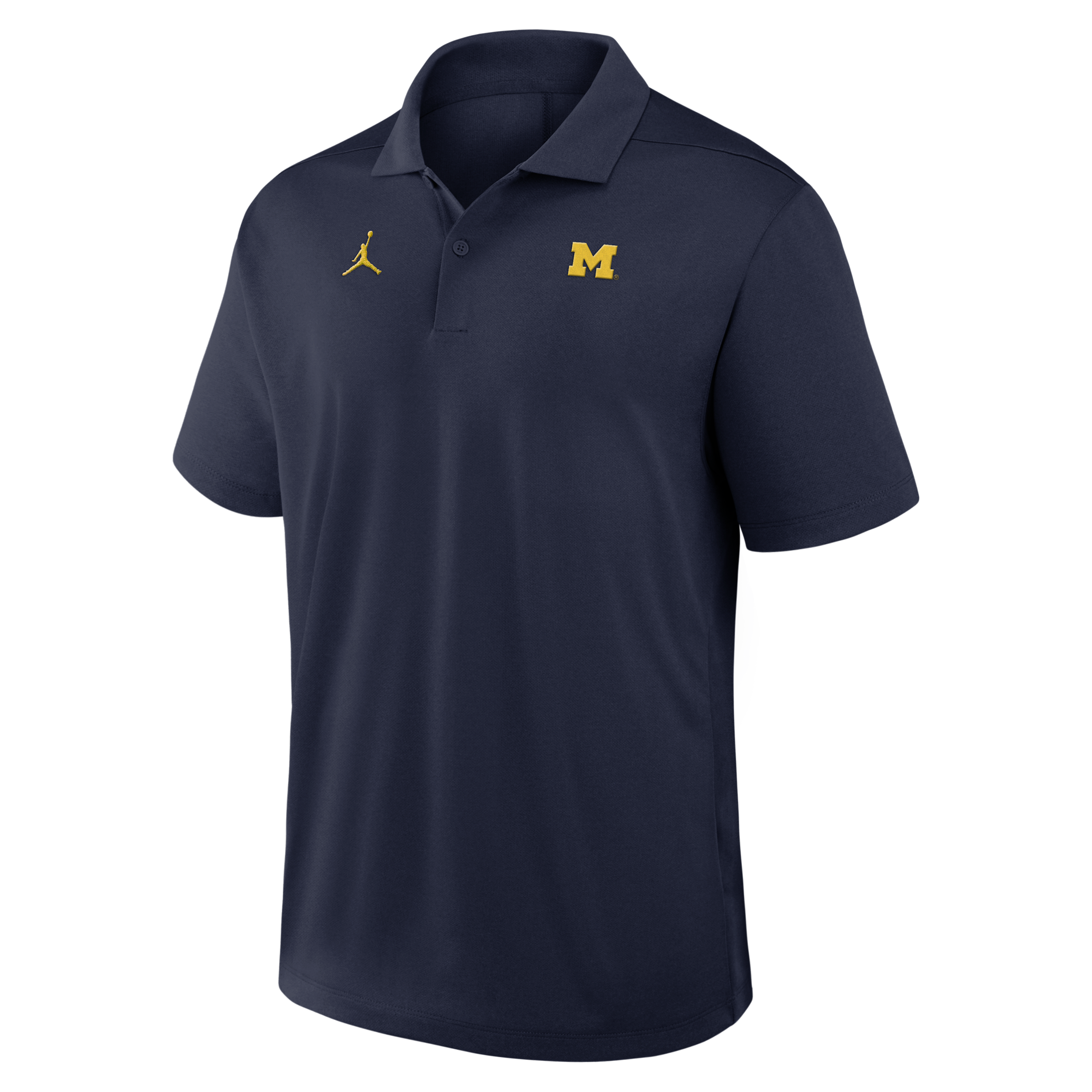 Men's Michigan Primetime Victory Plus Jordan Brand Dri-FIT College Polo in Blue | J4N841SMWN-XTS
