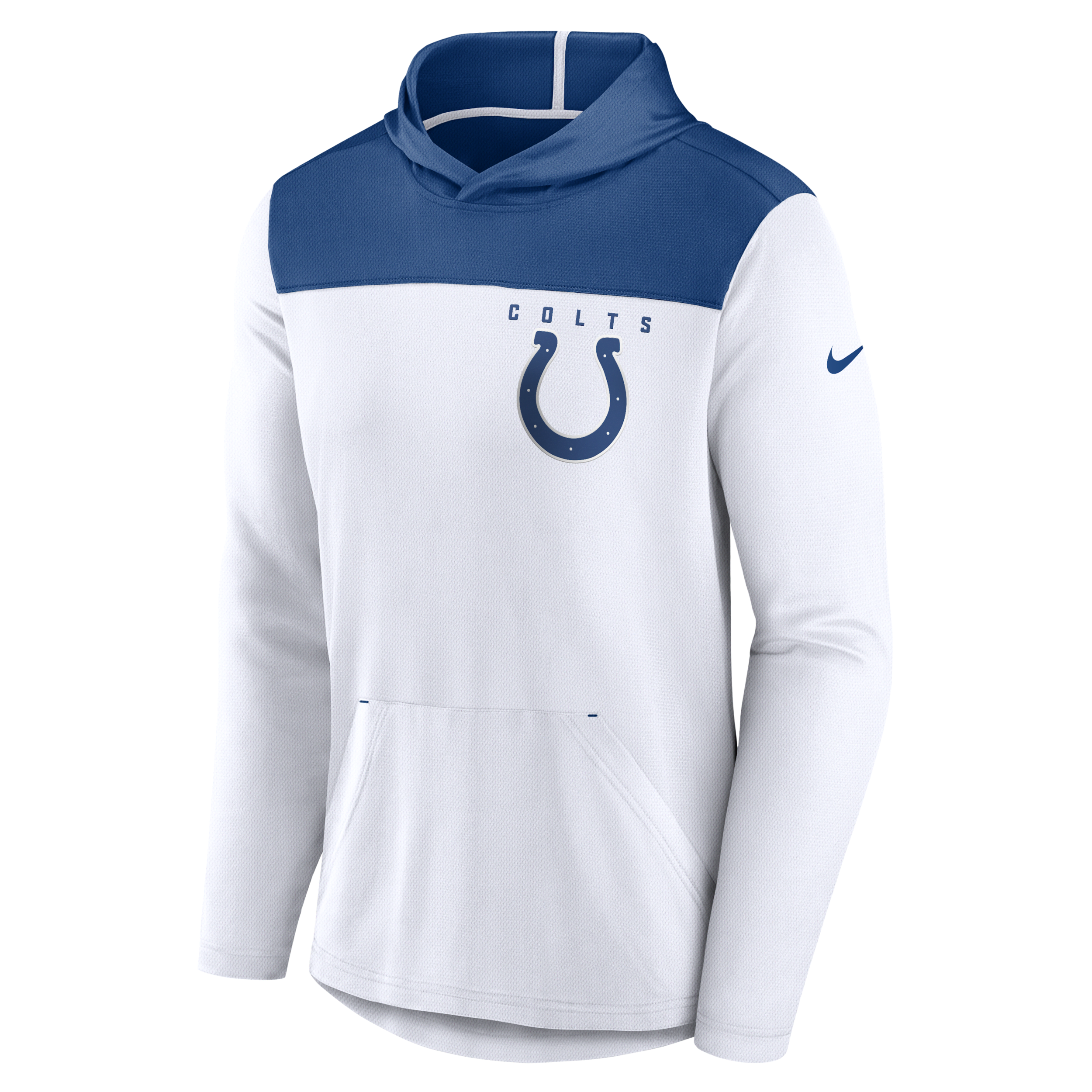 Men's Nike Black Indianapolis Colts Color Block Fleece Performance Pullover Hoodie Size: 3XL