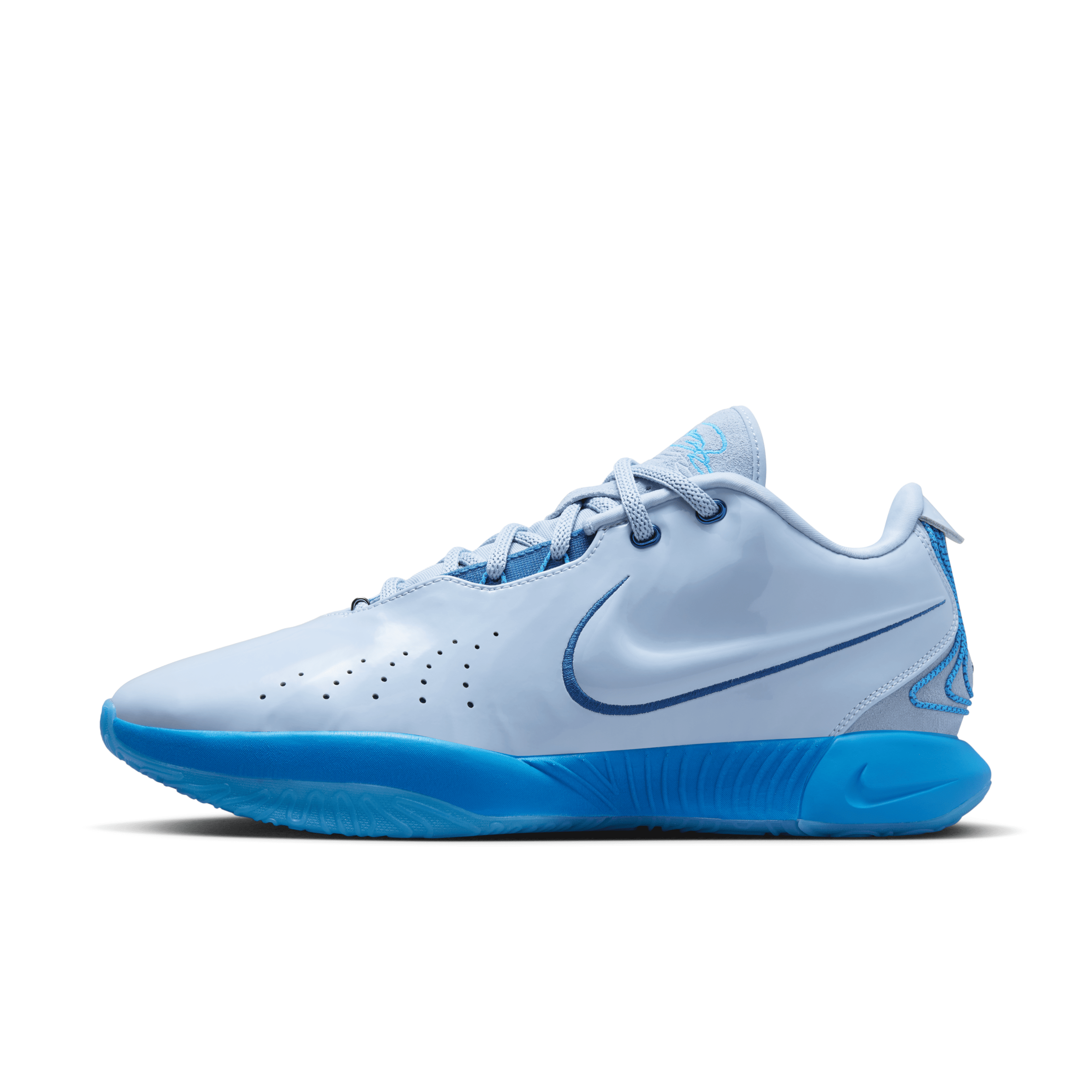 Nike Mens  Lebron Xxi Textile In Court Blue/light Armory Blue/blue Hero
