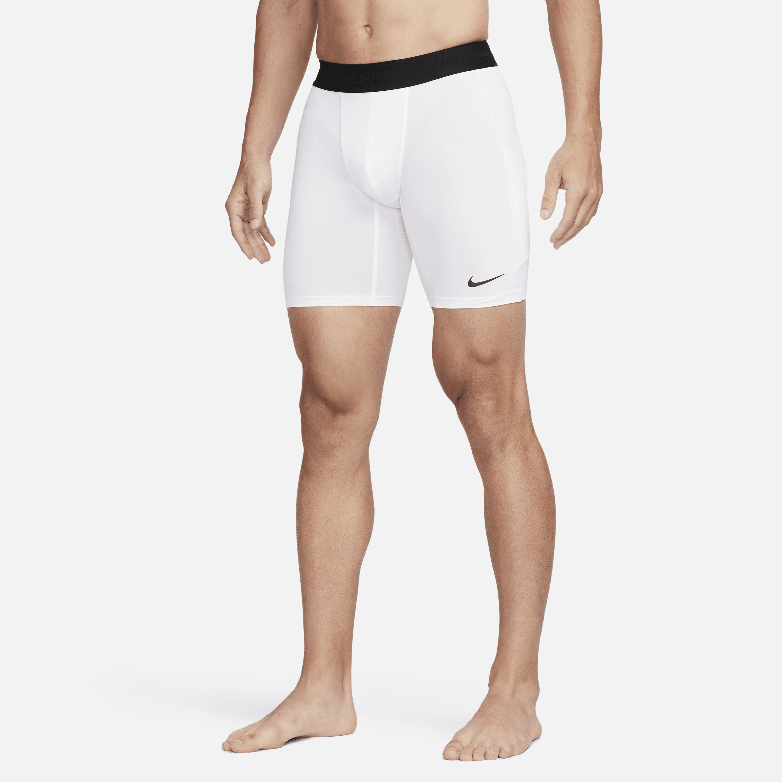 Men's Nike Pro Dri-FIT Fitness Long Shorts in White, Size: Medium | FB7963-100