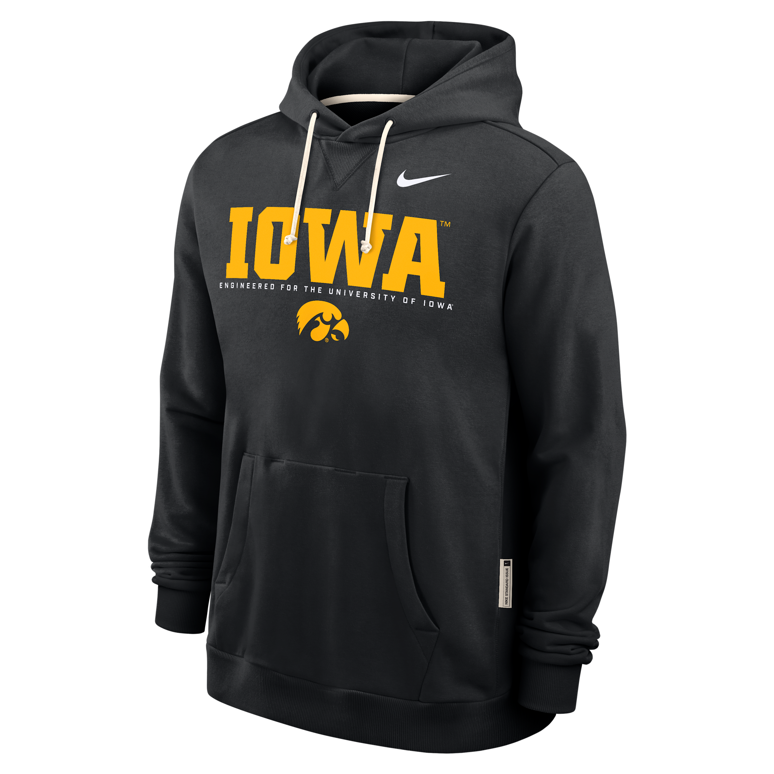 Nike Iowa Sideline  Men's Dri-fit College Pullover Hoodie In Black