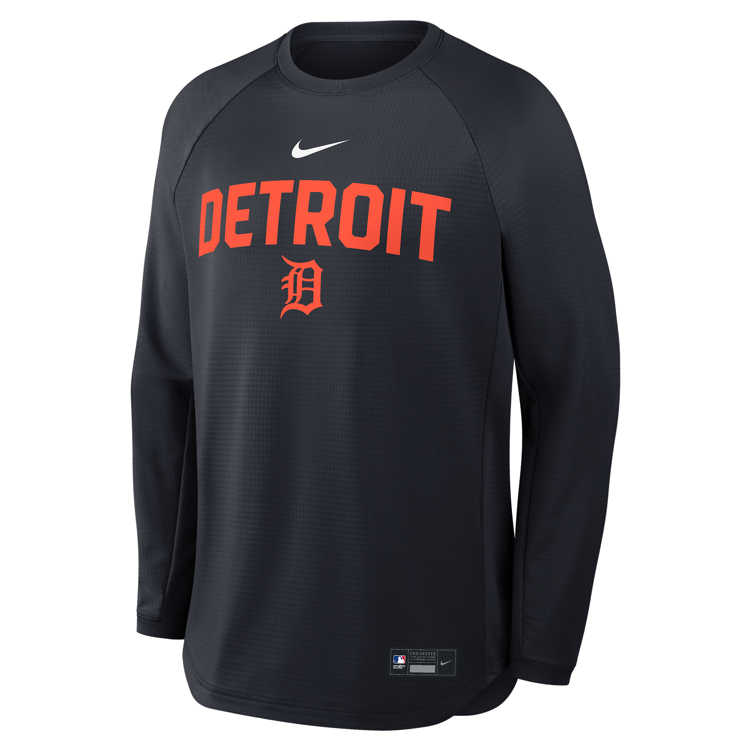 Detroit Tigers Authentic Collection Nike Men's Dri-FIT Pullover Crew in Blue | 04H211L5DG-776