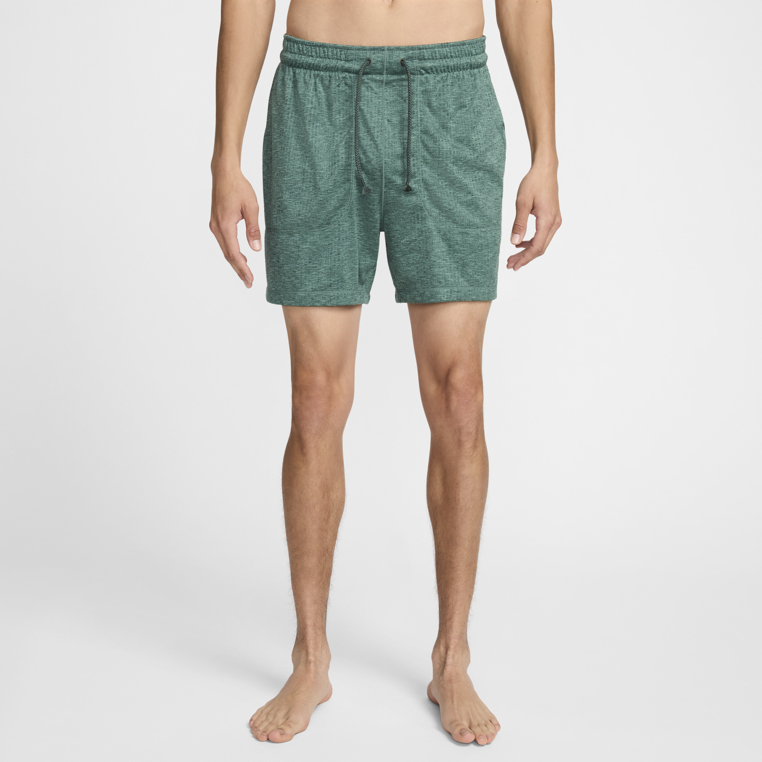 Shop Nike Men's  Yoga Dri-fit 5" Unlined Shorts In Green