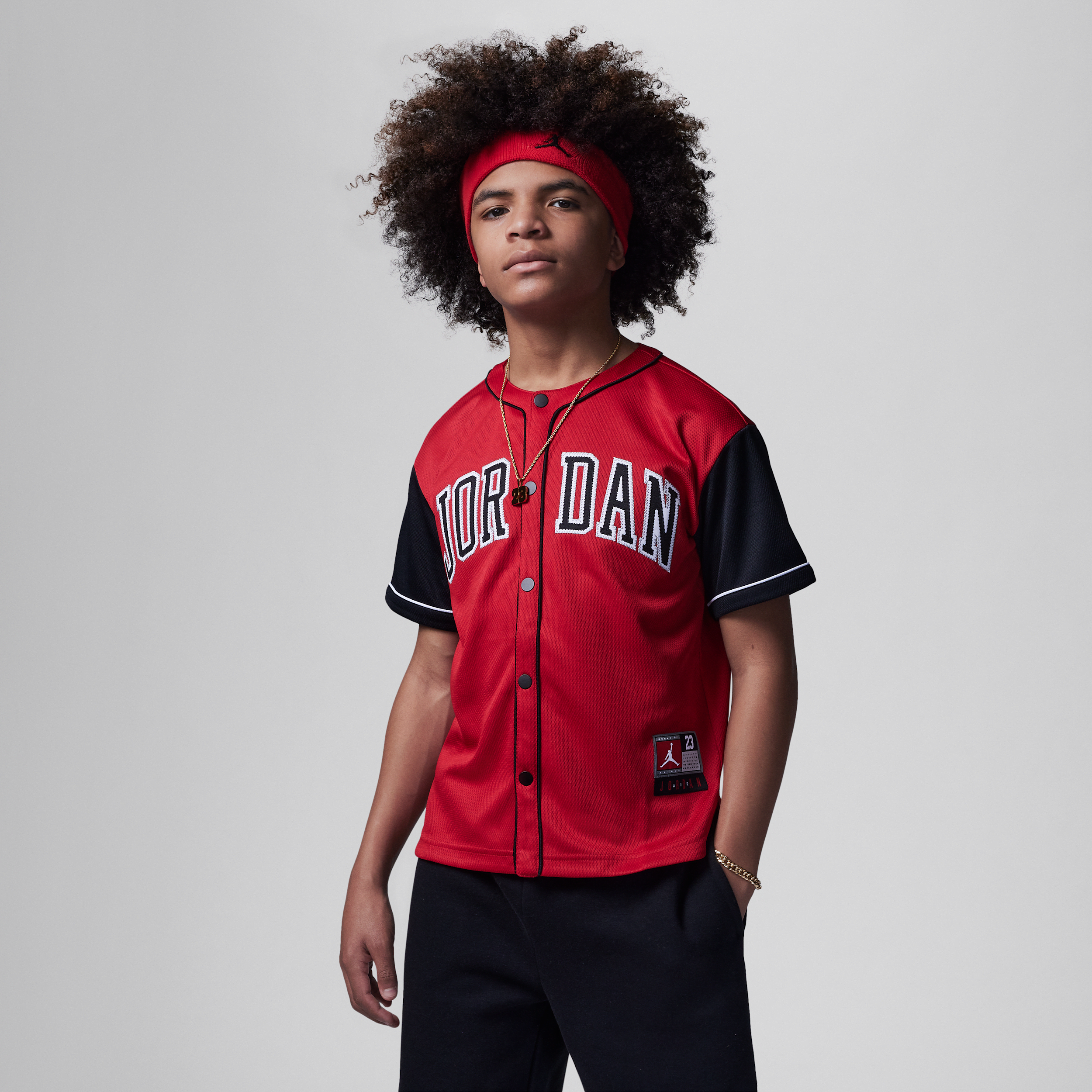 JORDAN BIG KIDS' BASEBALL JERSEY