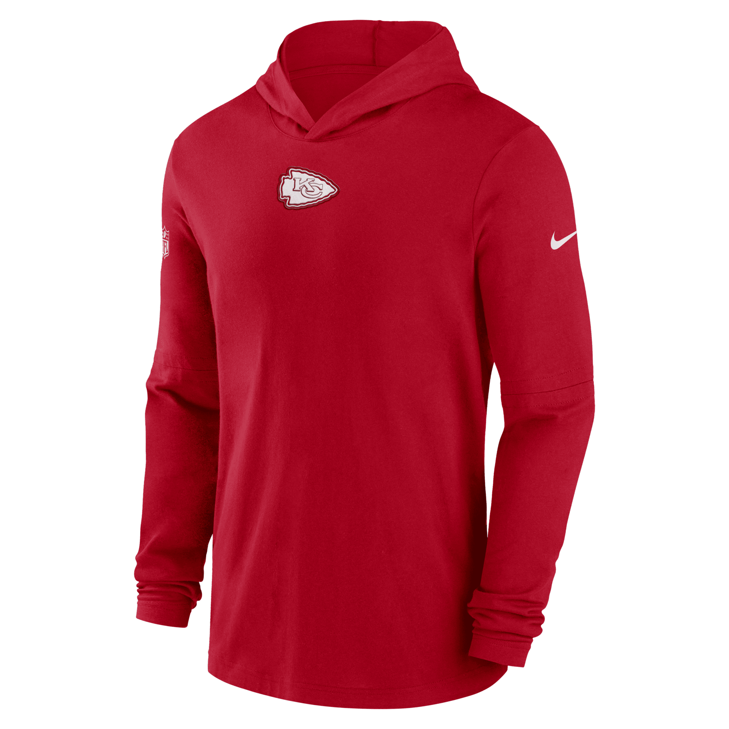 Nike Kansas City Chiefs Sideline Menâ€ S Men's Dri-Fit NFL Long-Sleeve Hooded Top Red