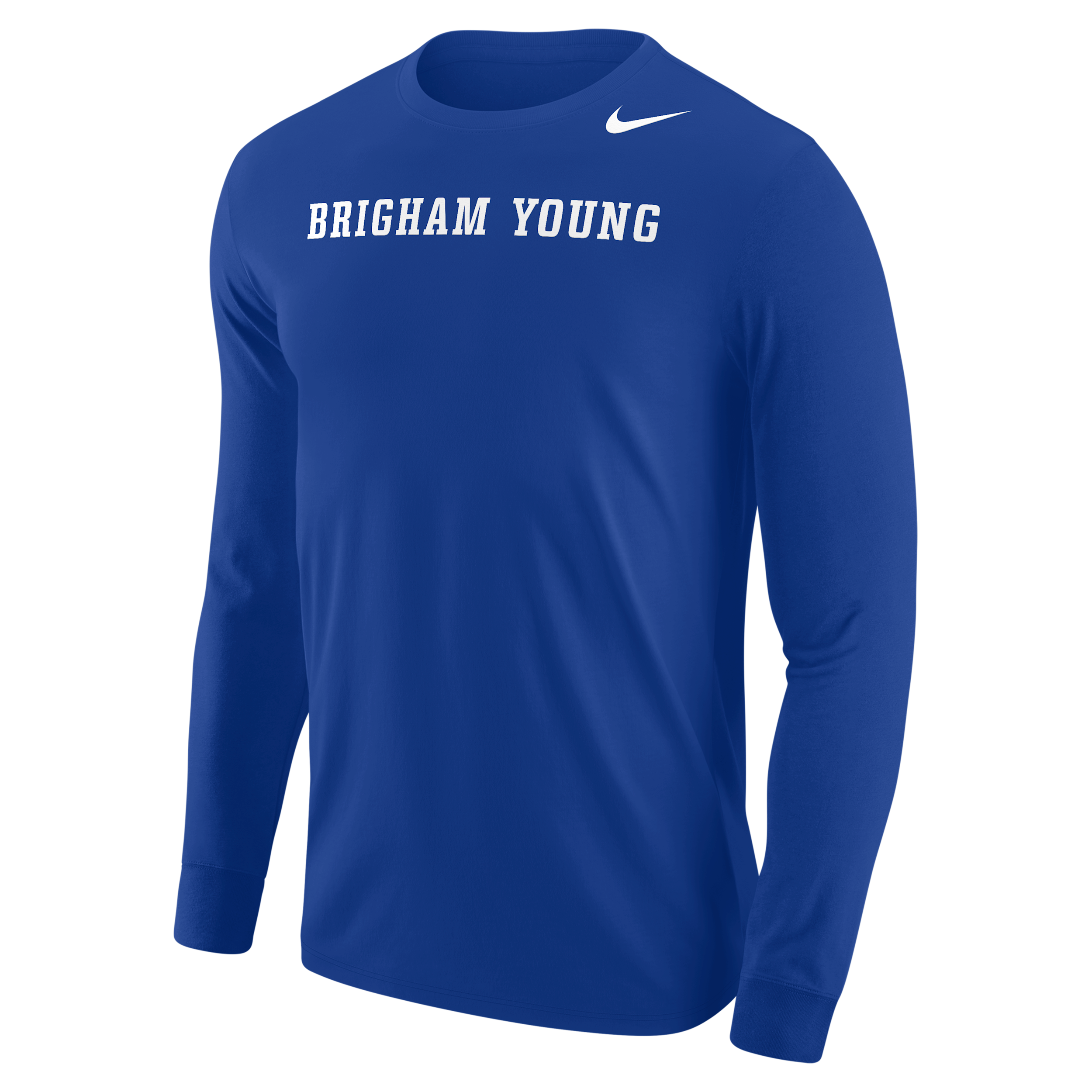 BYU Cougars Nike Men's Football Long-Sleeve T-Shirt in Blue | M12333P397BGYU-RYL