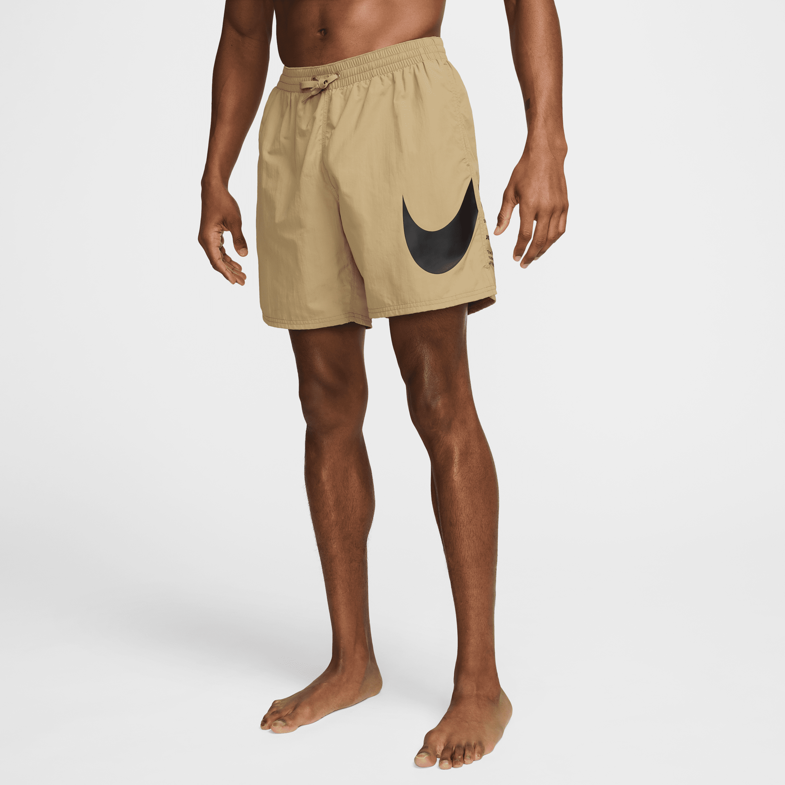 Nike Men's Swim Breaker 7" Fully Lined Volley Shorts In Brown
