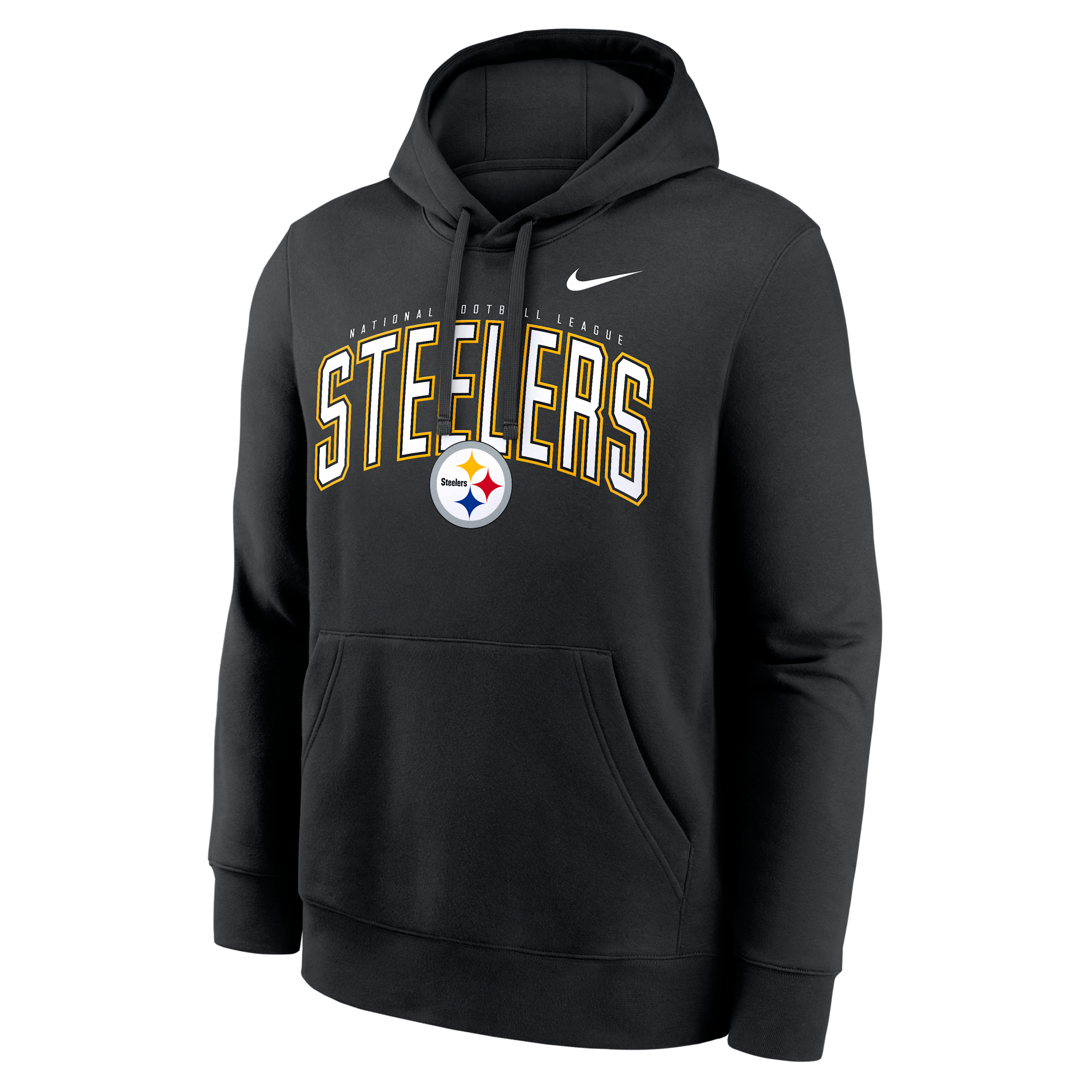 Nike Men's Black Pittsburgh Steelers Expect Victory Club Fleece Pullover Hoodie - Black