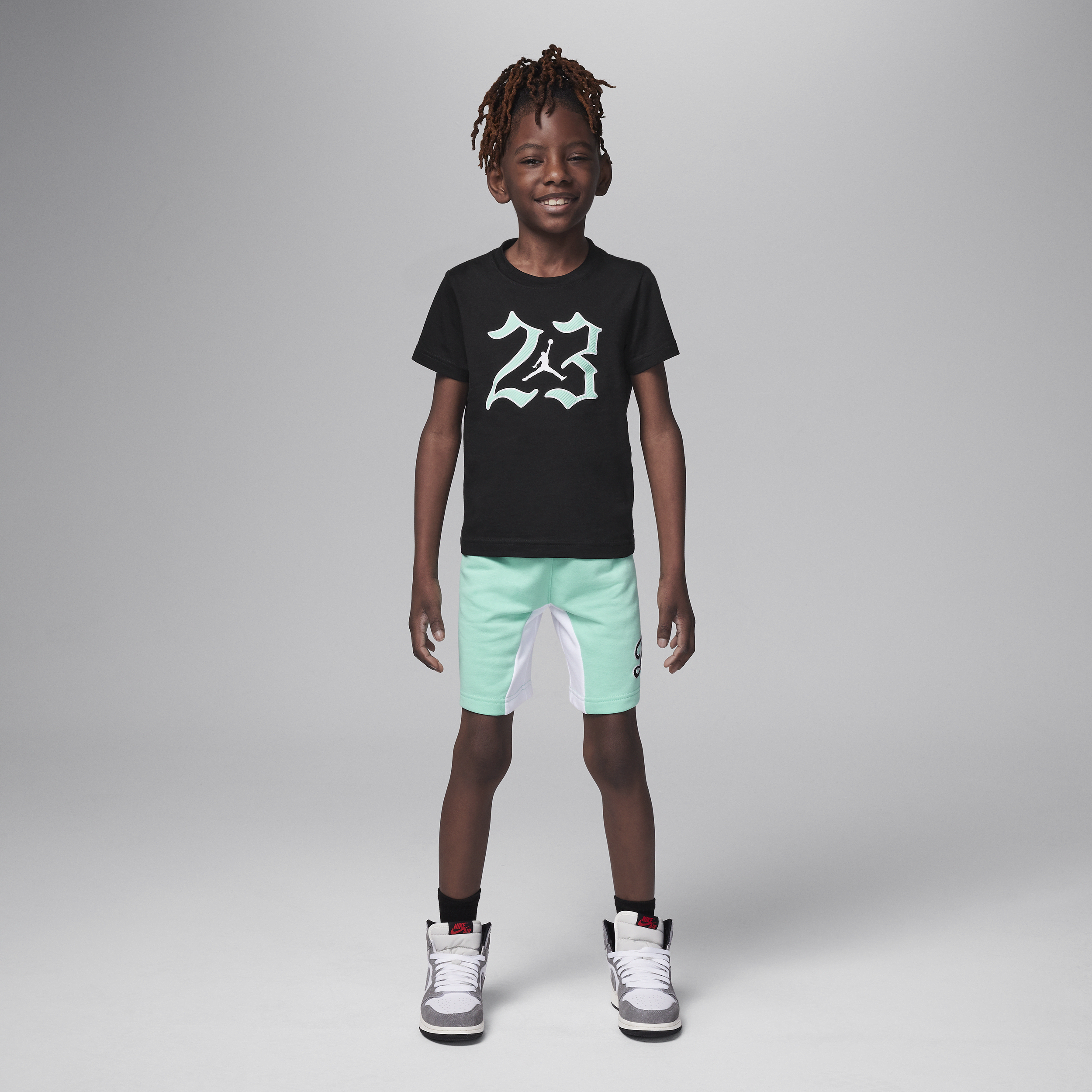 Shop Jordan Mvp 23 Little Kids' Shorts Set In Green