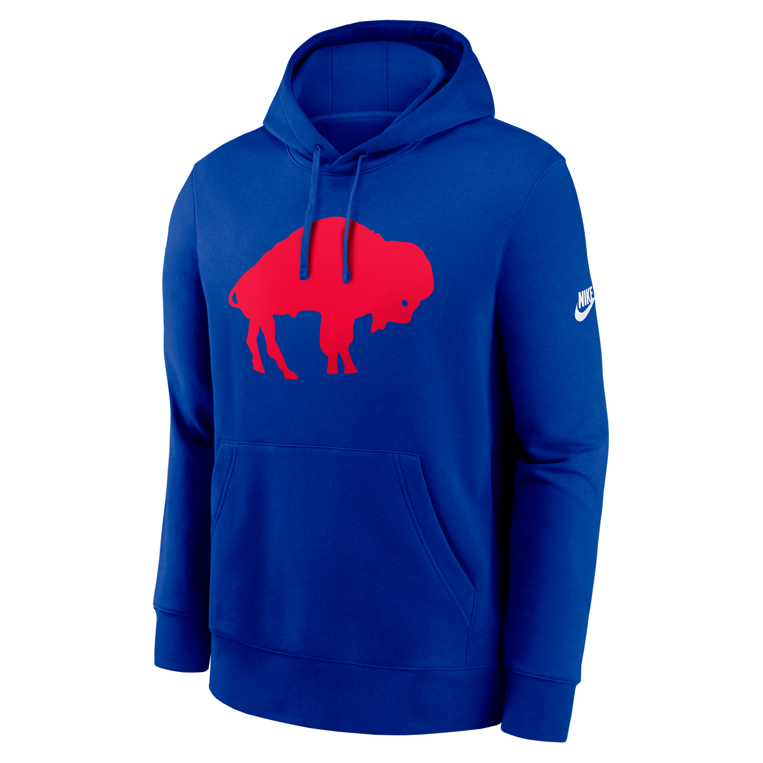 Buffalo Bills Club Logo Nike Men's NFL Pullover Hoodie in Blue | NKDK4DA81V-N09