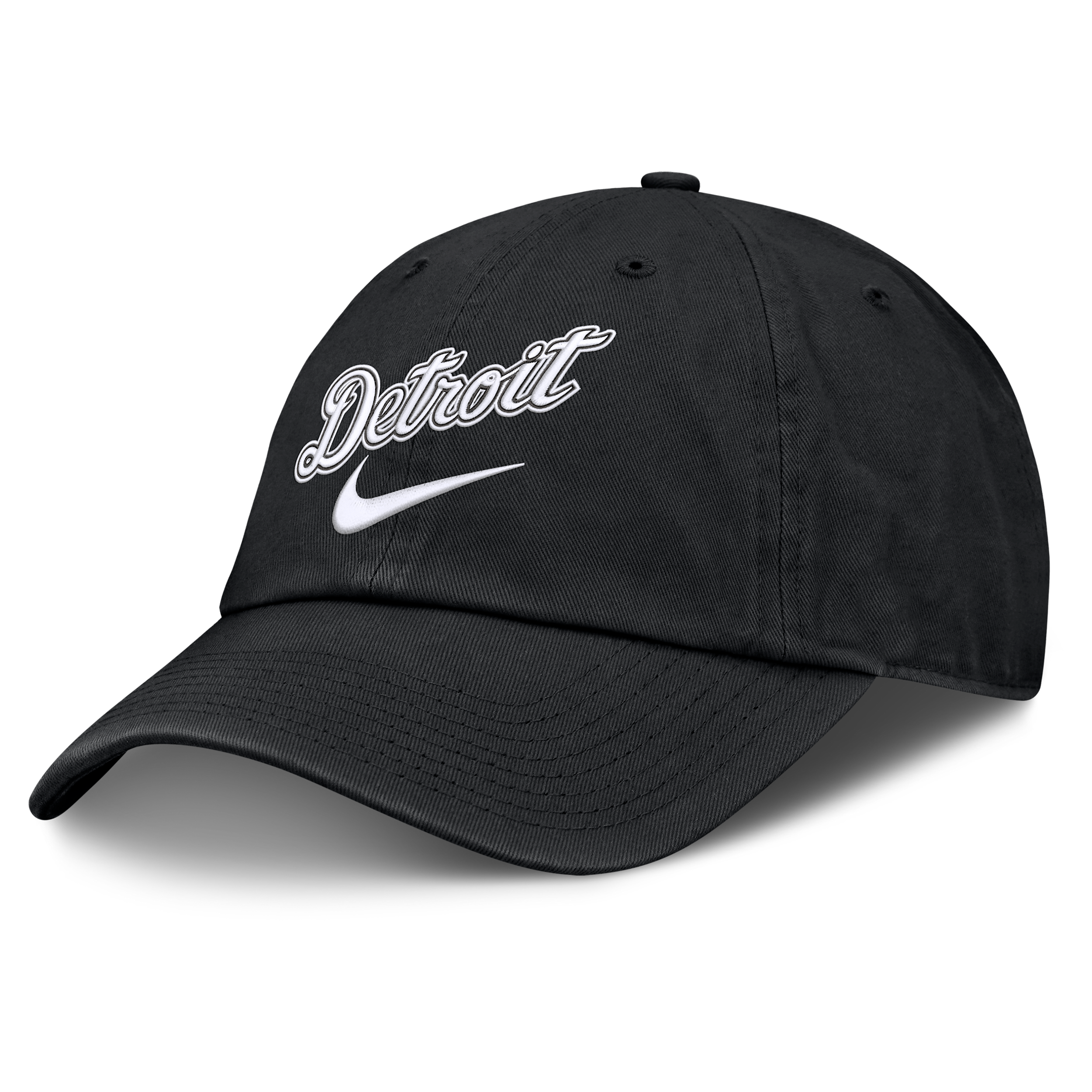 Detroit Tigers Primetime Club Nike Men's MLB Unstructured Adjustable Hat in Black | NB0100ADG-ZHP