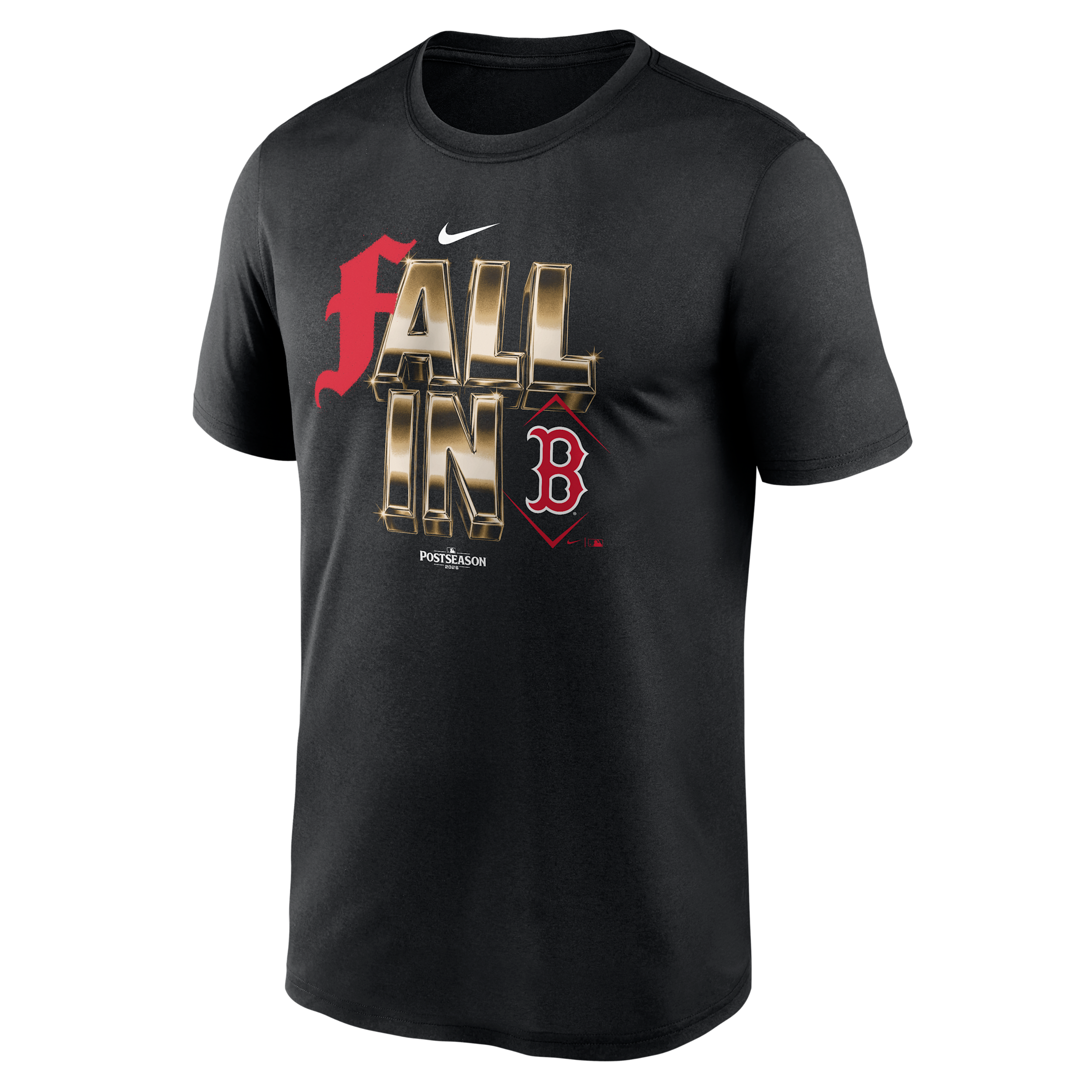 Boston Red Sox 2026 Postseason Fall In Legend Nike Men's Dri-FIT MLB T-Shirt in Black | NKGK00ABQW-J7D
