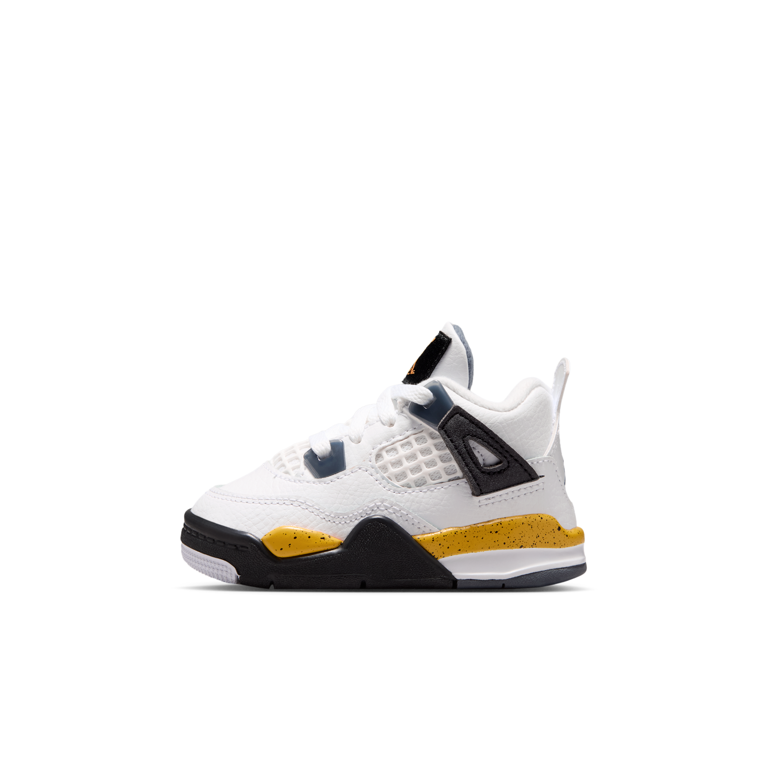 Air Jordan Toddler 4 Retro Rare Air 'Tour Yellow' Basketball Shoes, Boys', White/Yellow/Blue/Black