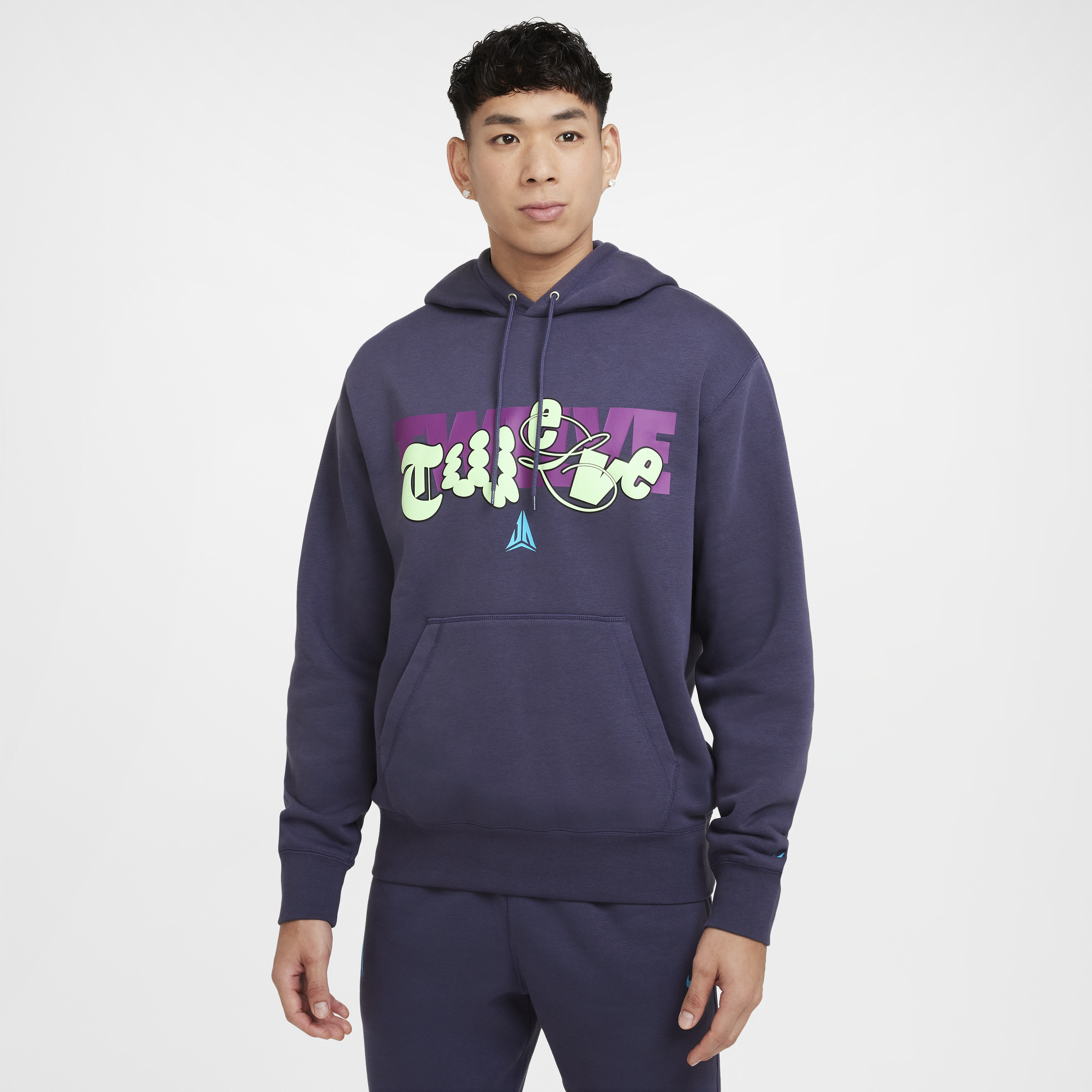 Nike Men's Ja Fleece Basketball Hoodie In Purple
