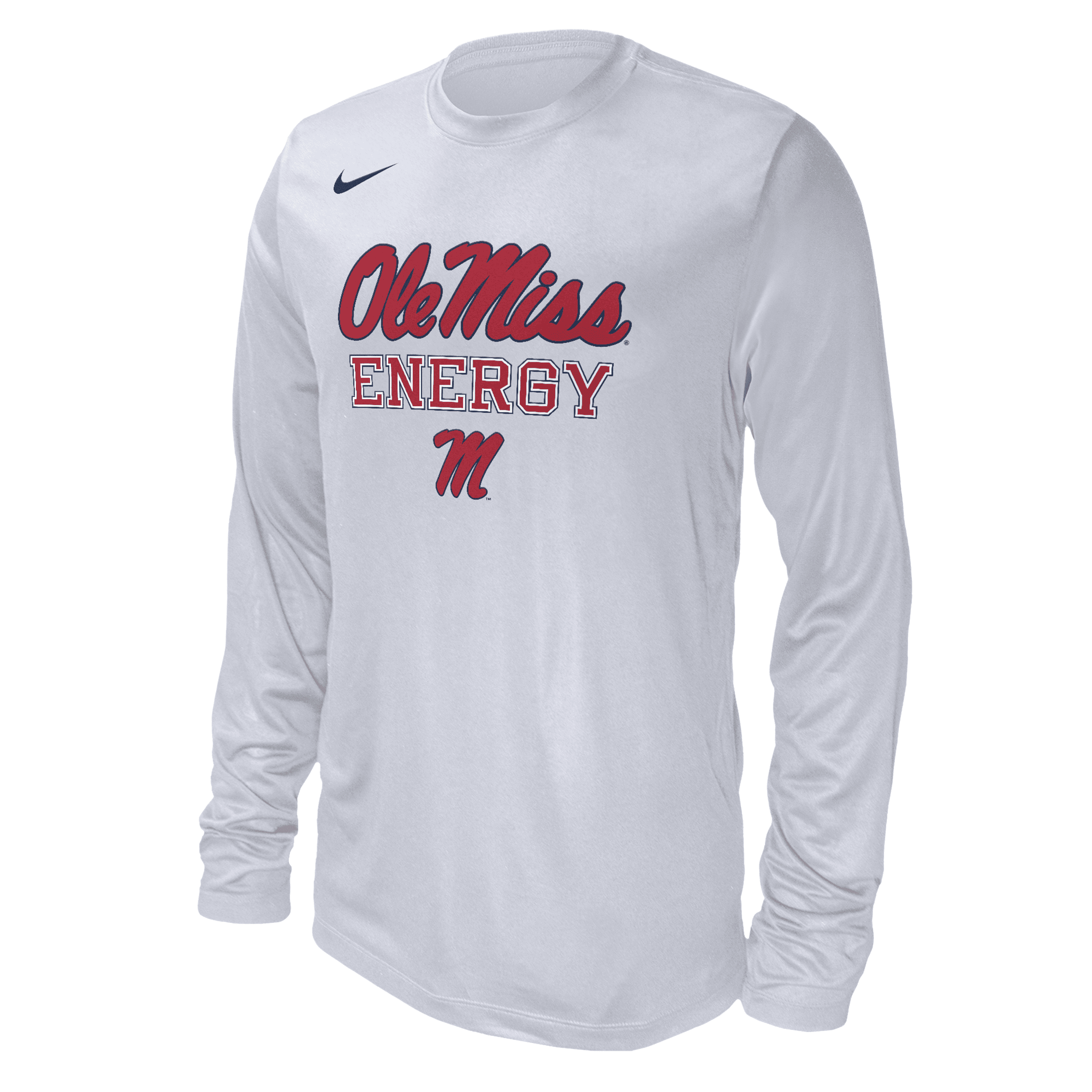 Nike Ole Miss  Men's College Long-sleeve T-shirt In White