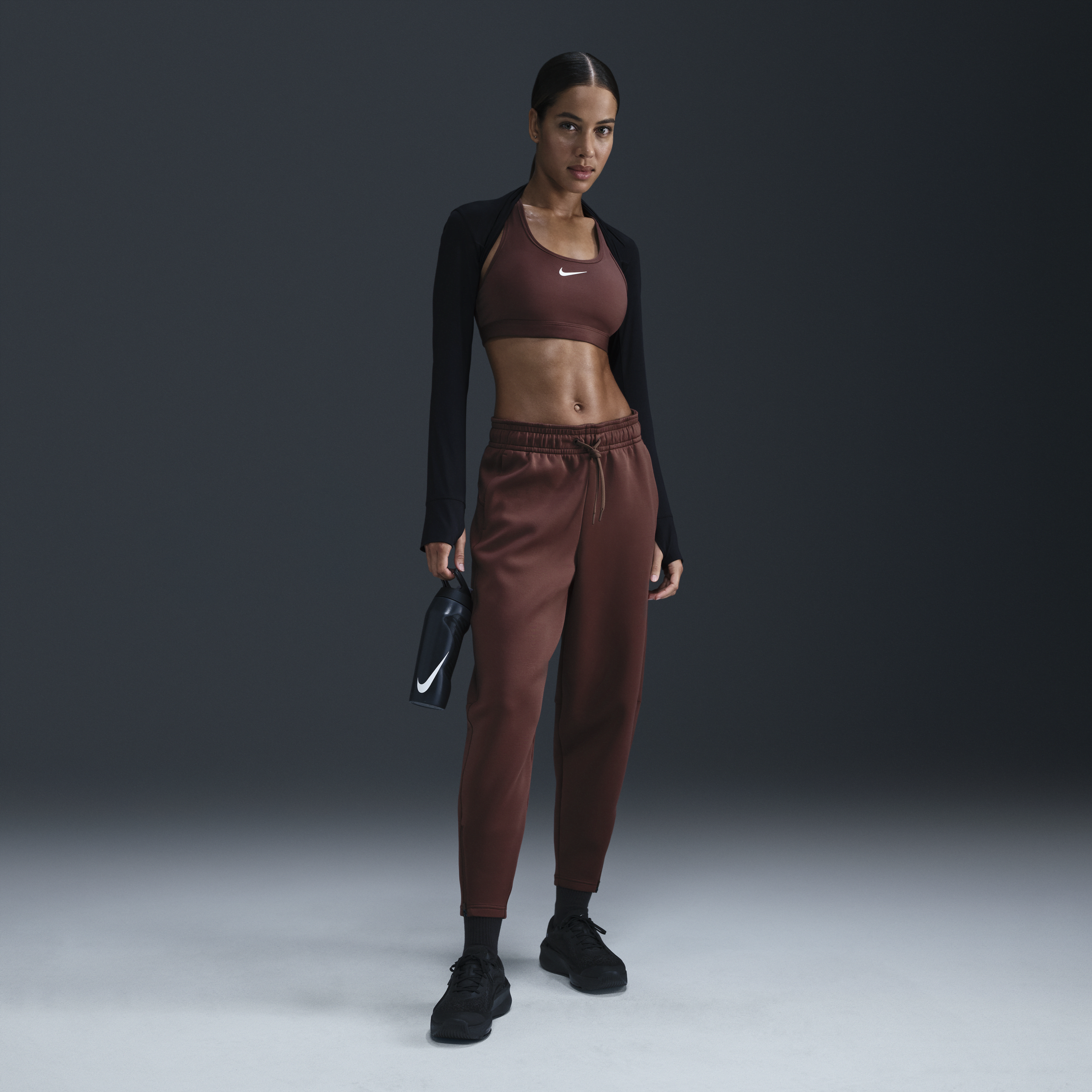 Nike Prima Dri-fit Crop Joggers In Brown