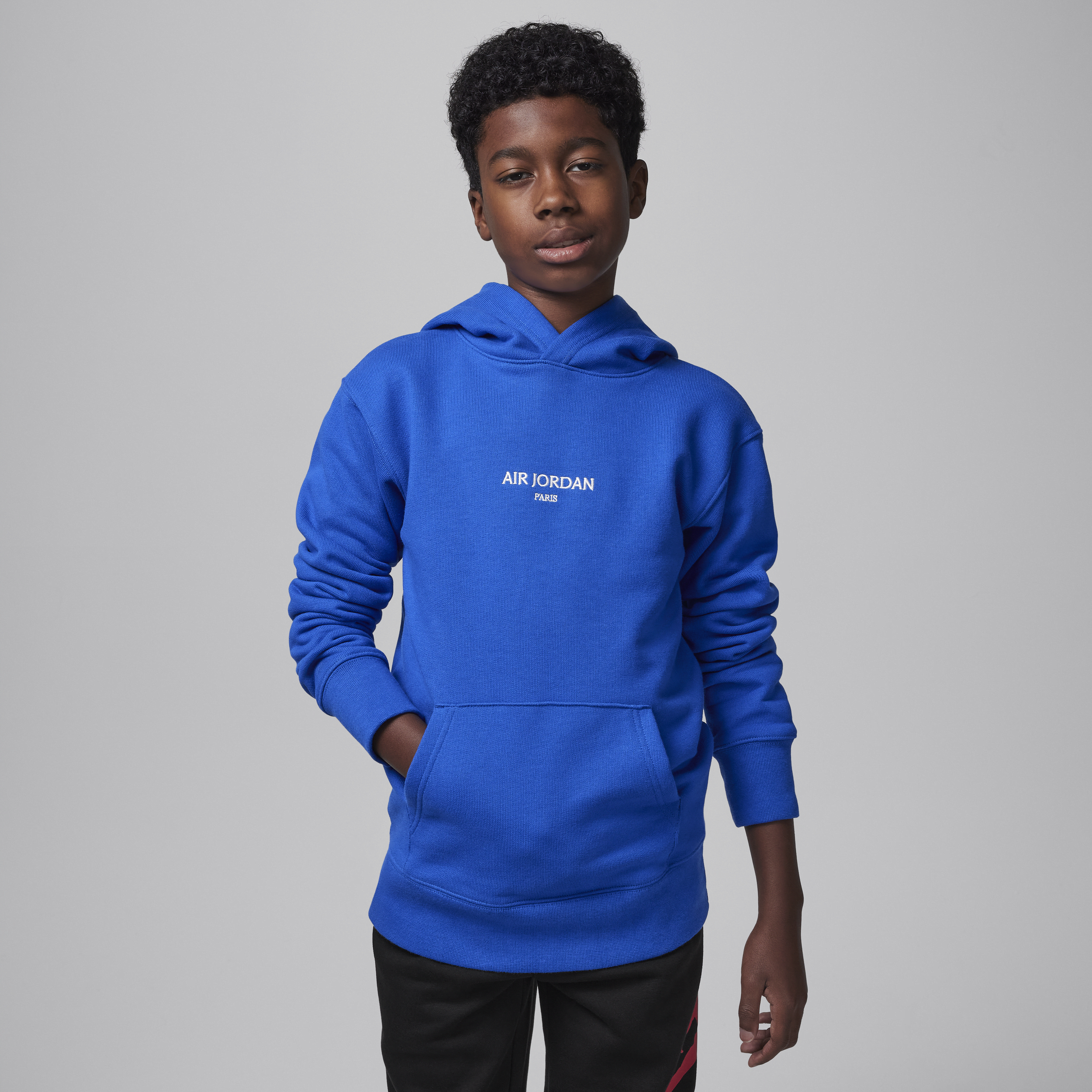 Jordan Big Kids' Mj Air Paris Pullover Hoodie In Blue