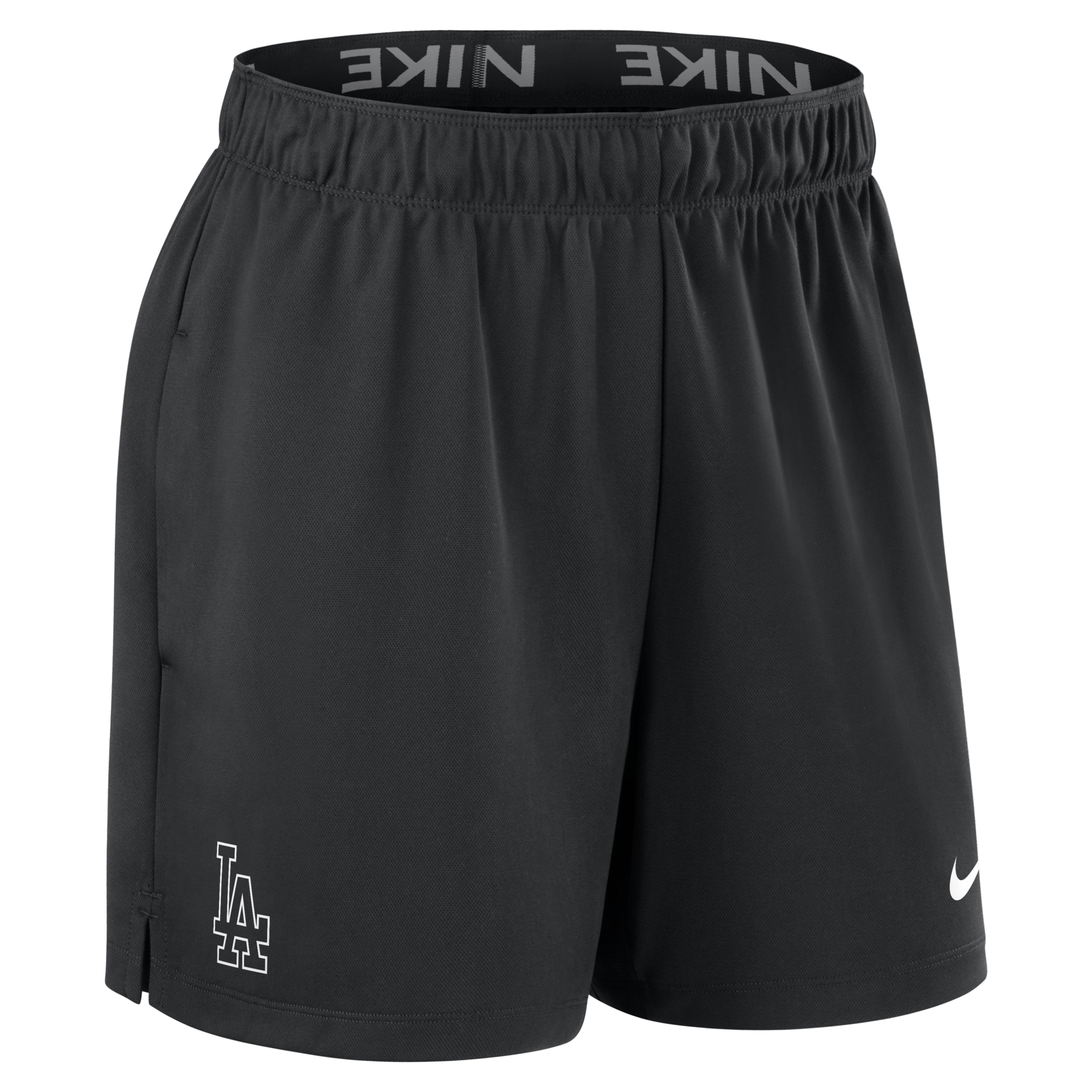 Nike Los Angeles Dodgers Authentic Collection Practice Women's Dri-fit Mlb Shorts In Black