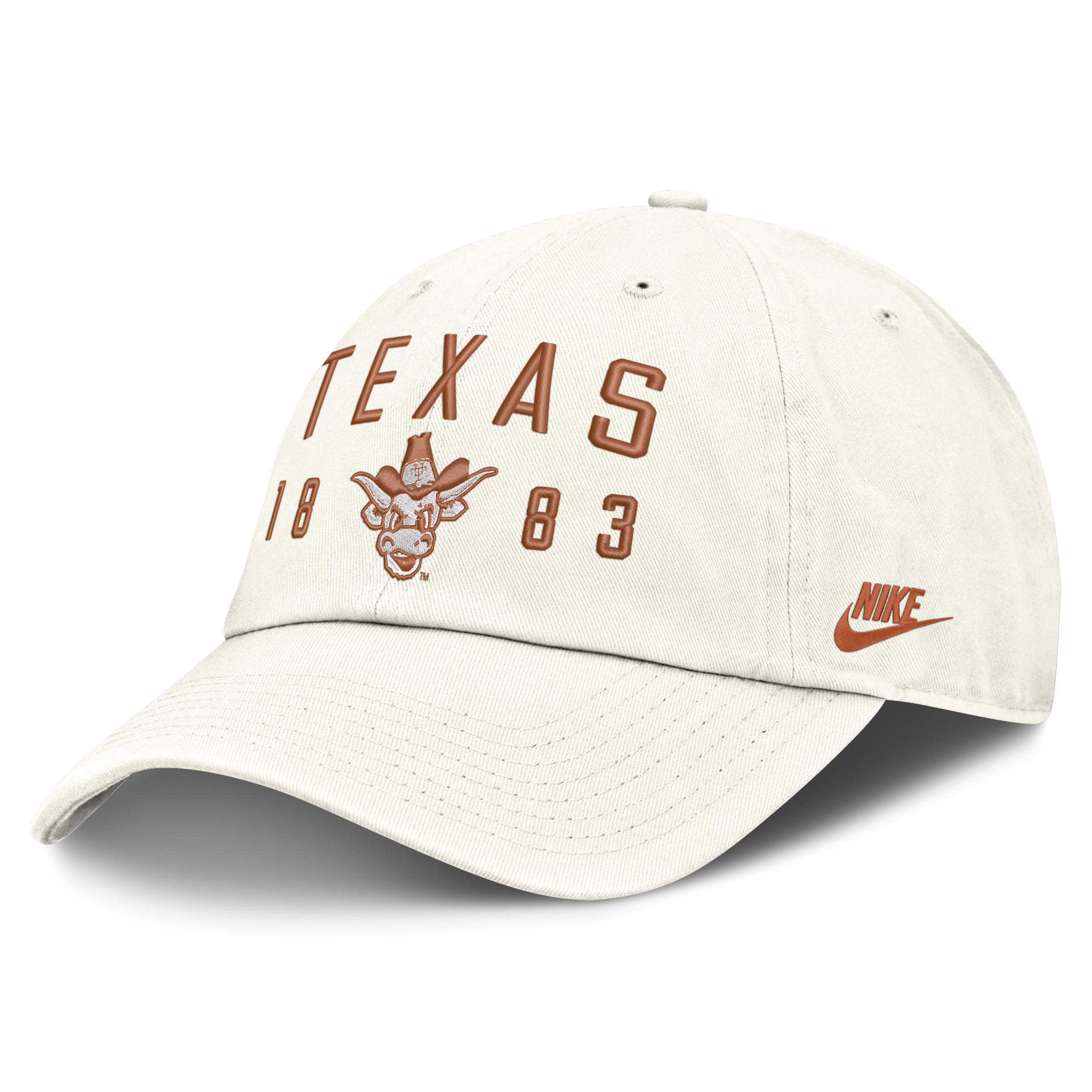 Texas Natural Club Nike Men's College Adjustable Hat in White | NC0111KTXV-3WA