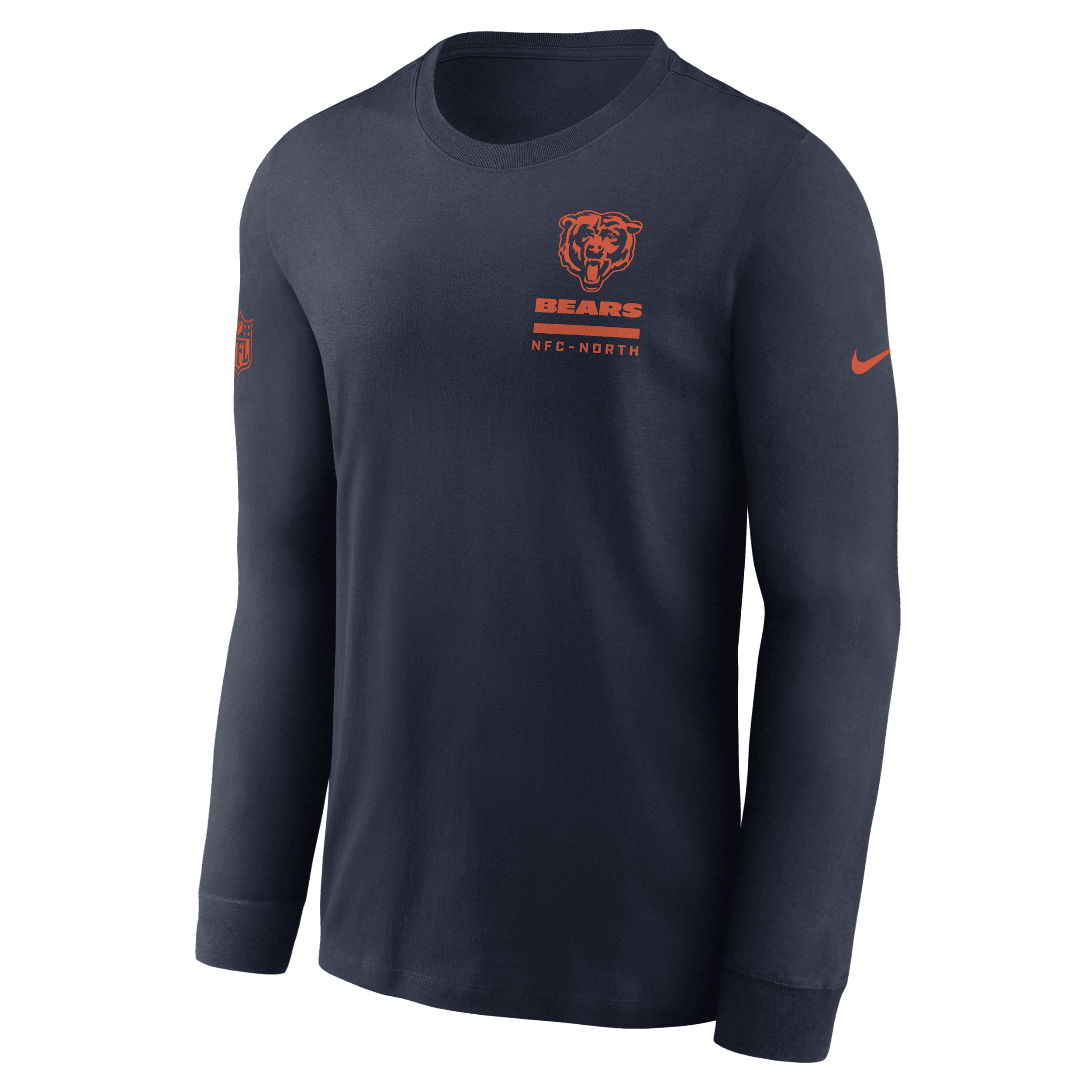 Nike Chicago Bears Sideline Team Issue Men's Dri-fit Nfl Long-sleeve T-shirt In Blue