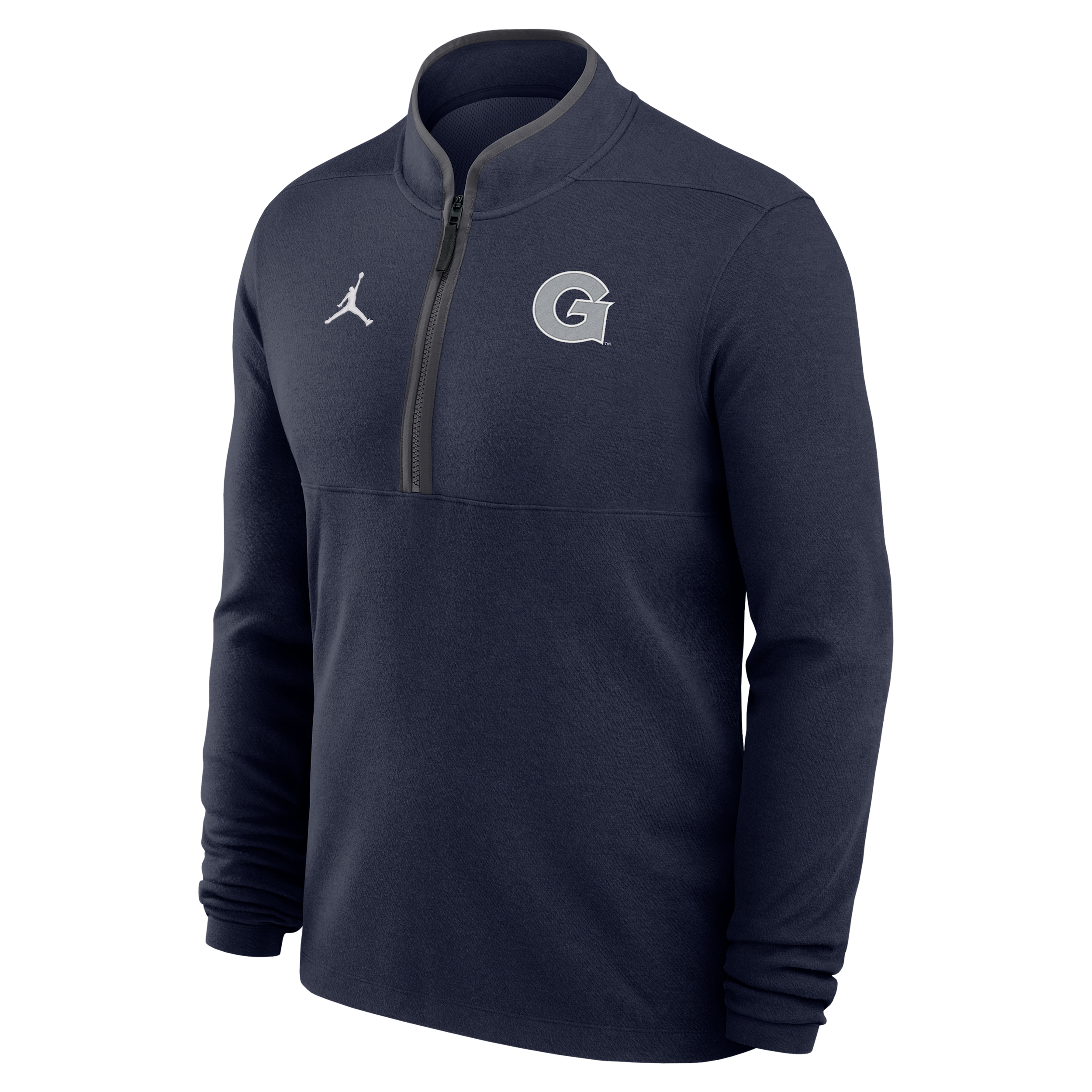 Nike Men's Georgetown Hoyas Victory Jordan Brand Dri-FIT Quarter-Zip College Top in Blue | M53454E169GTUN-NVY