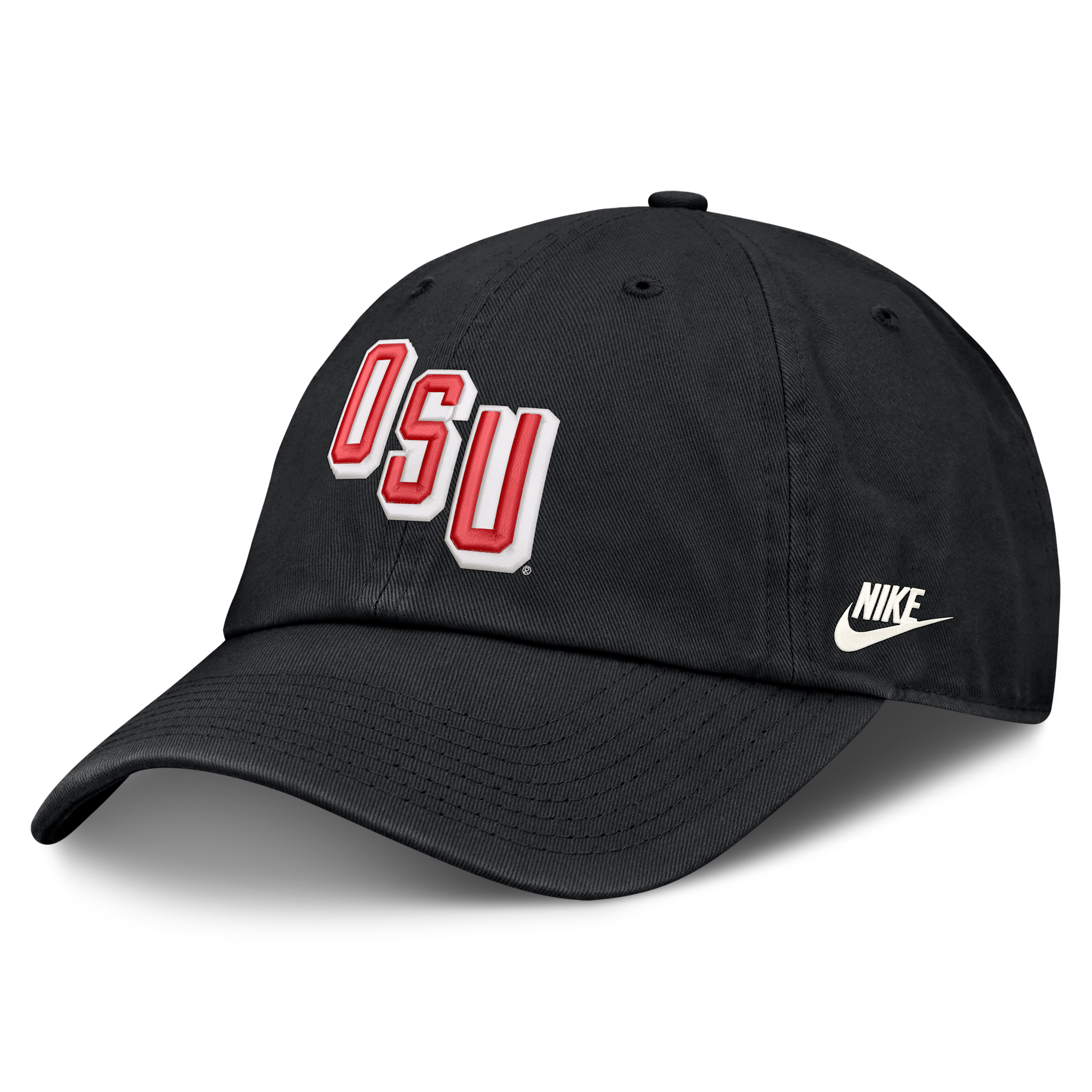 Ohio State Natural Club Nike Men's College Adjustable Hat in Black | NC0100AOBV-EYR