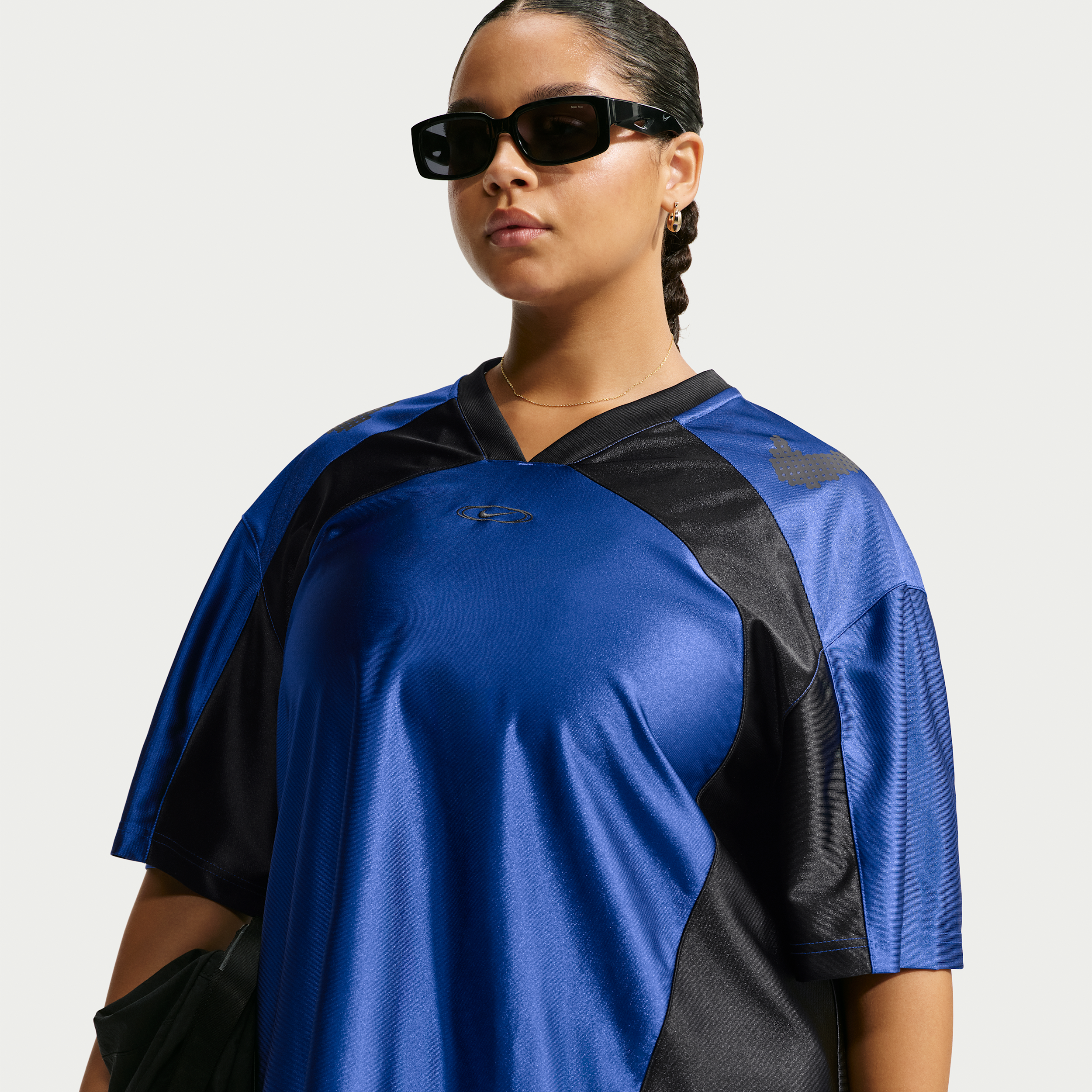 Women's Nike Sportswear Oversized Jersey (Plus Size) in Blue | IU7535-417
