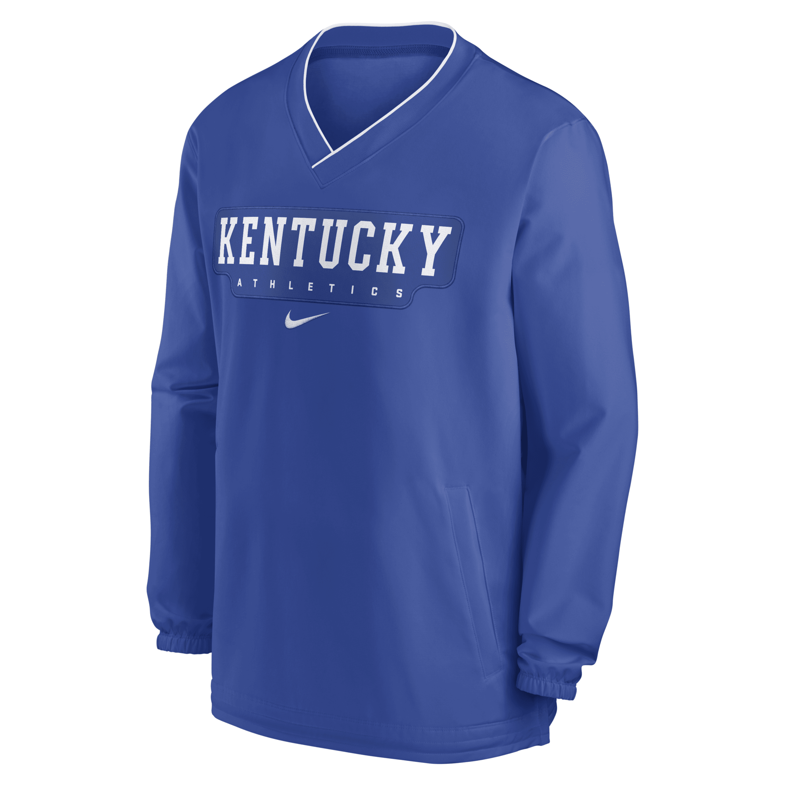Nike Kentucky Wildcats Sideline Men's College Long-sleeve Windshirt In Blue