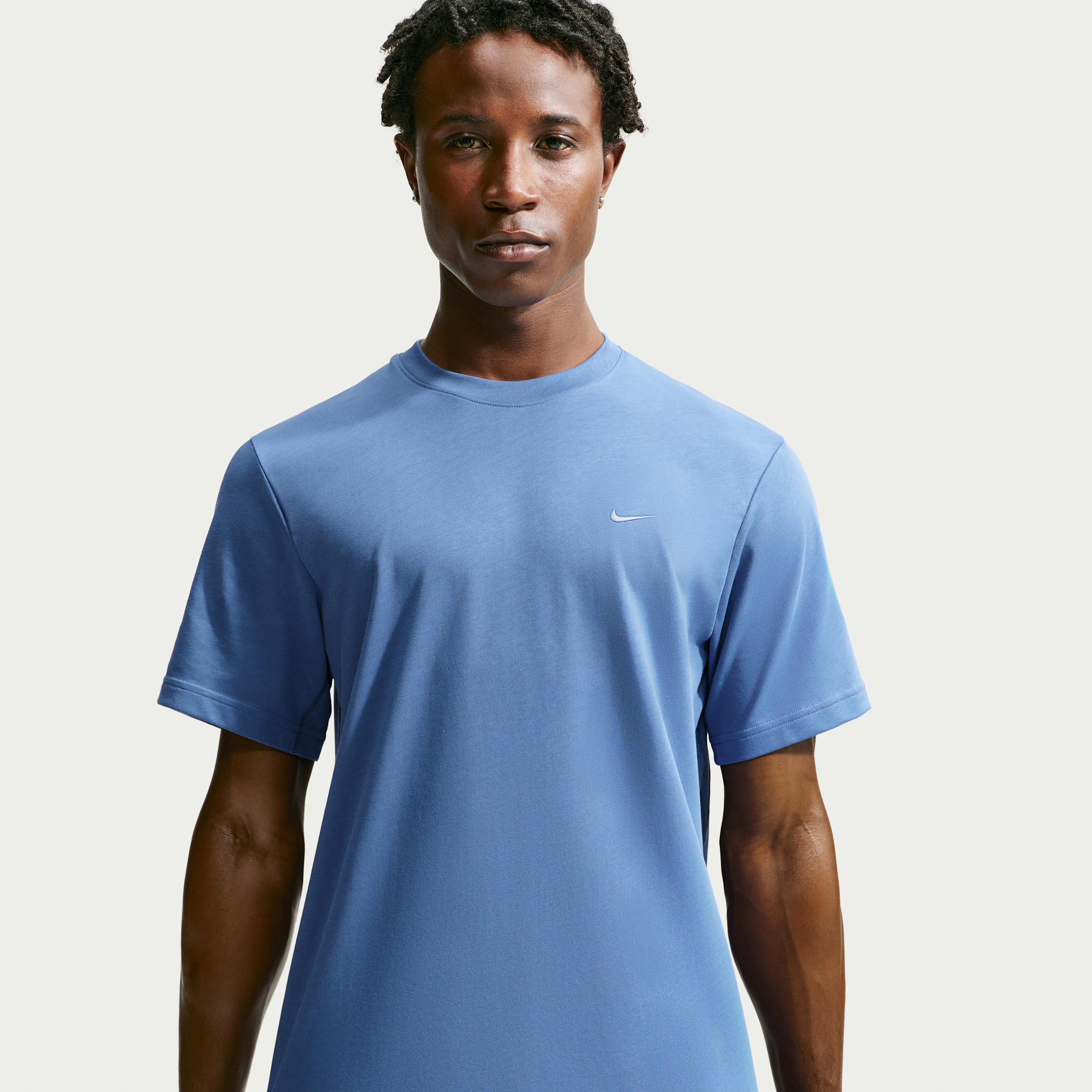 Nike Men's Primary Dri-FIT Short-Sleeve Versatile Top in Blue | DV9831-459