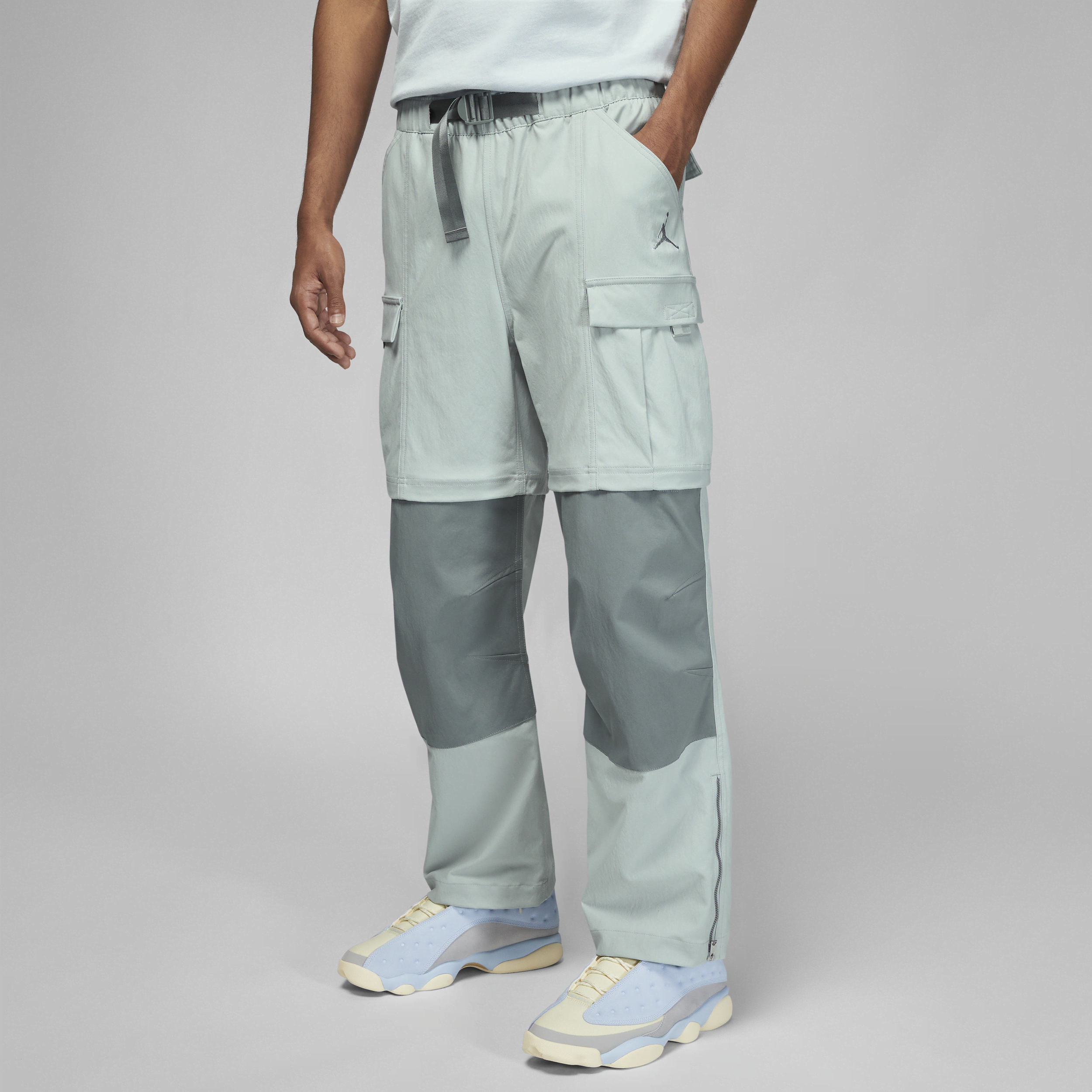 Jordan Men's  X Solefly Cargo Pants In Grey