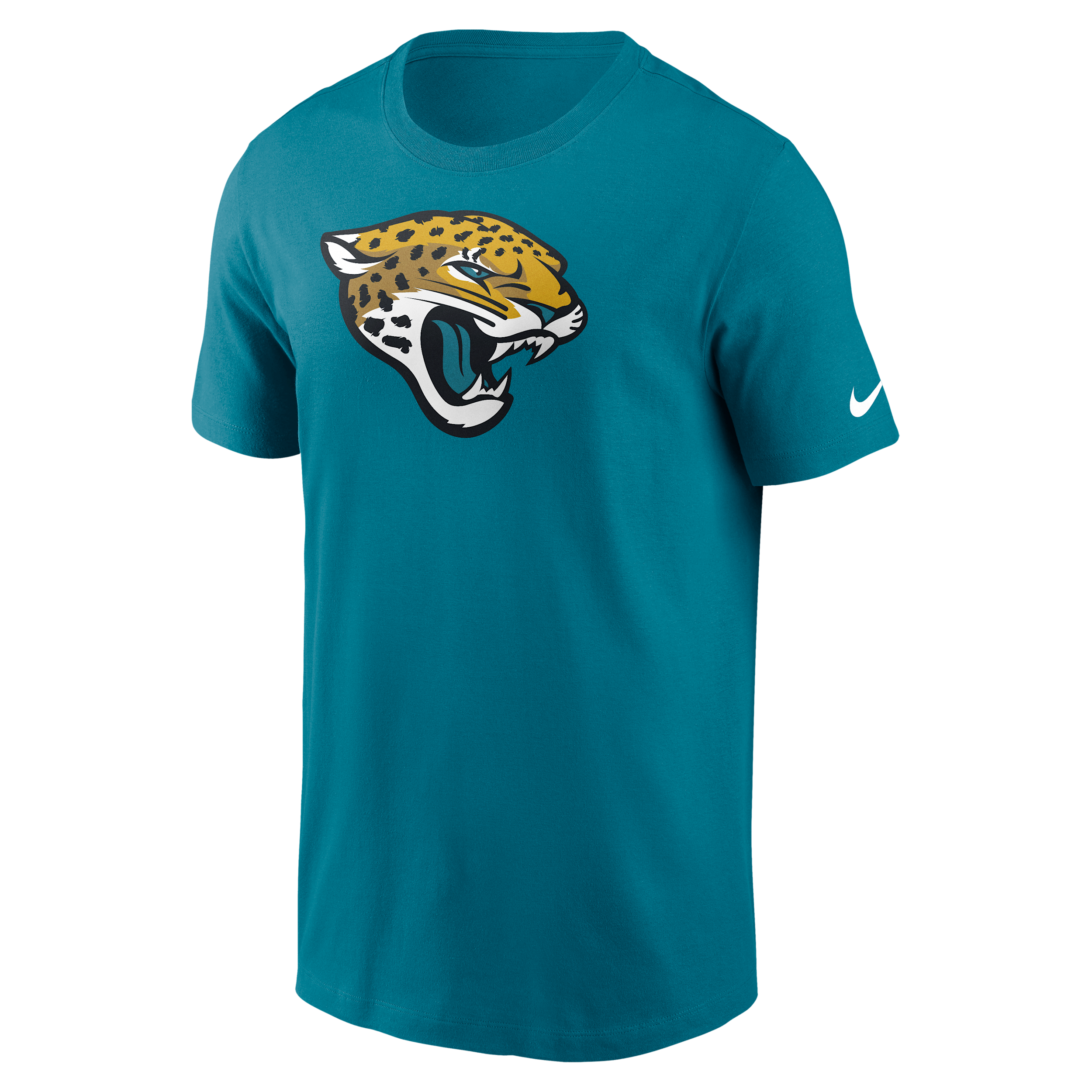 Jacksonville Jaguars Logo Essential Nike Men's NFL T-Shirt in Green | N19945W9N-UXR