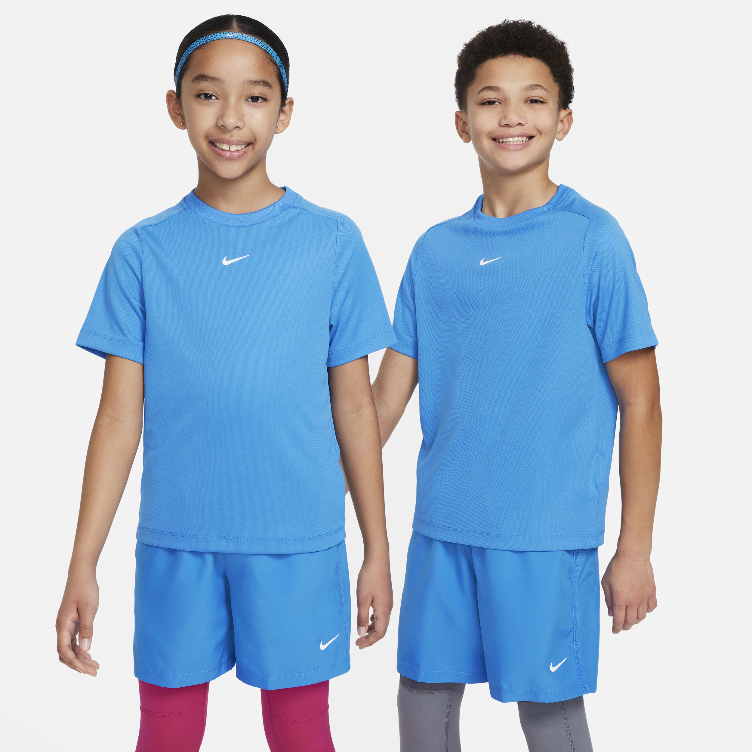 Nike Multi Big Kids' (boys') Dri-fit Training Top In Blue