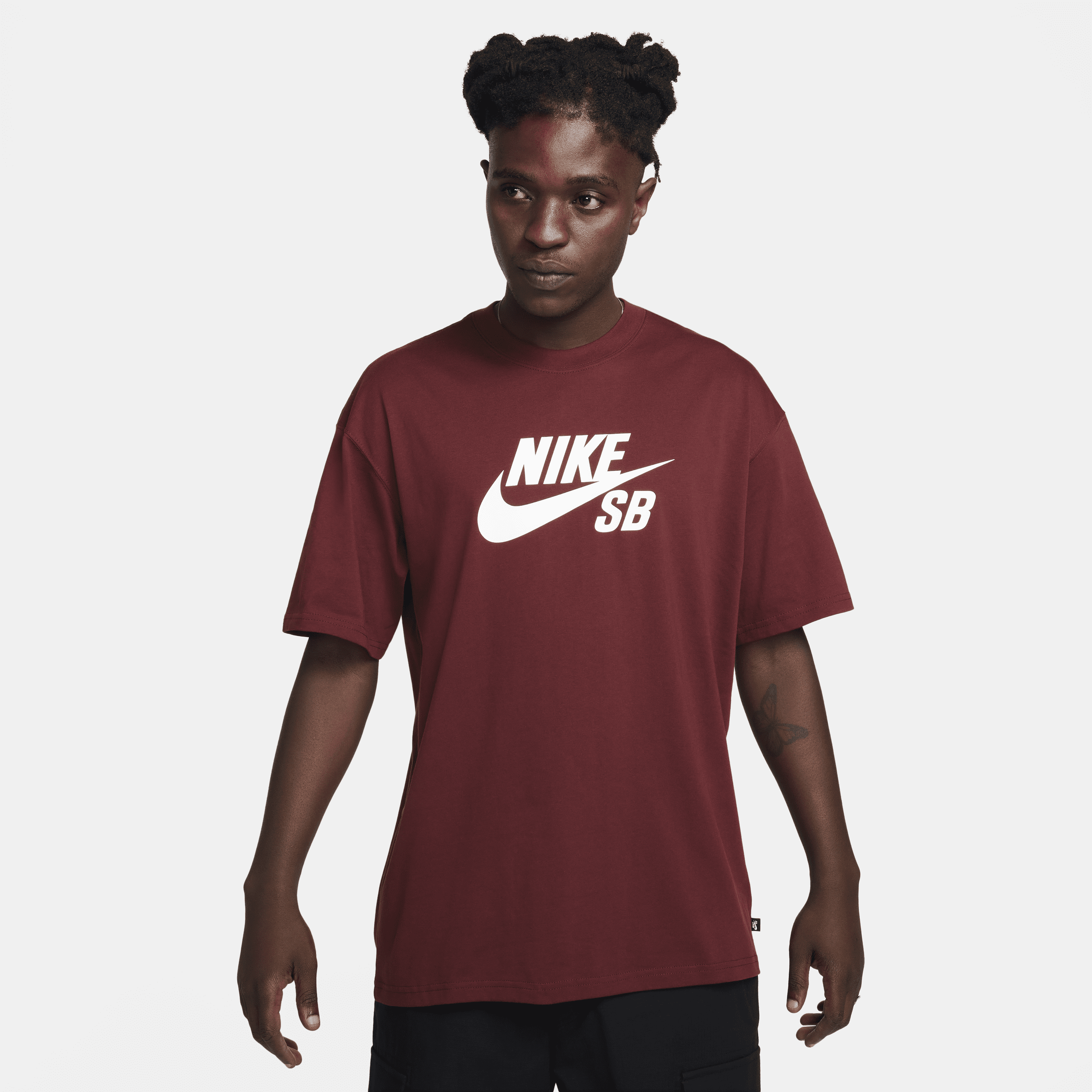 Nike Men's  Sb Logo Skate T-shirt In Red