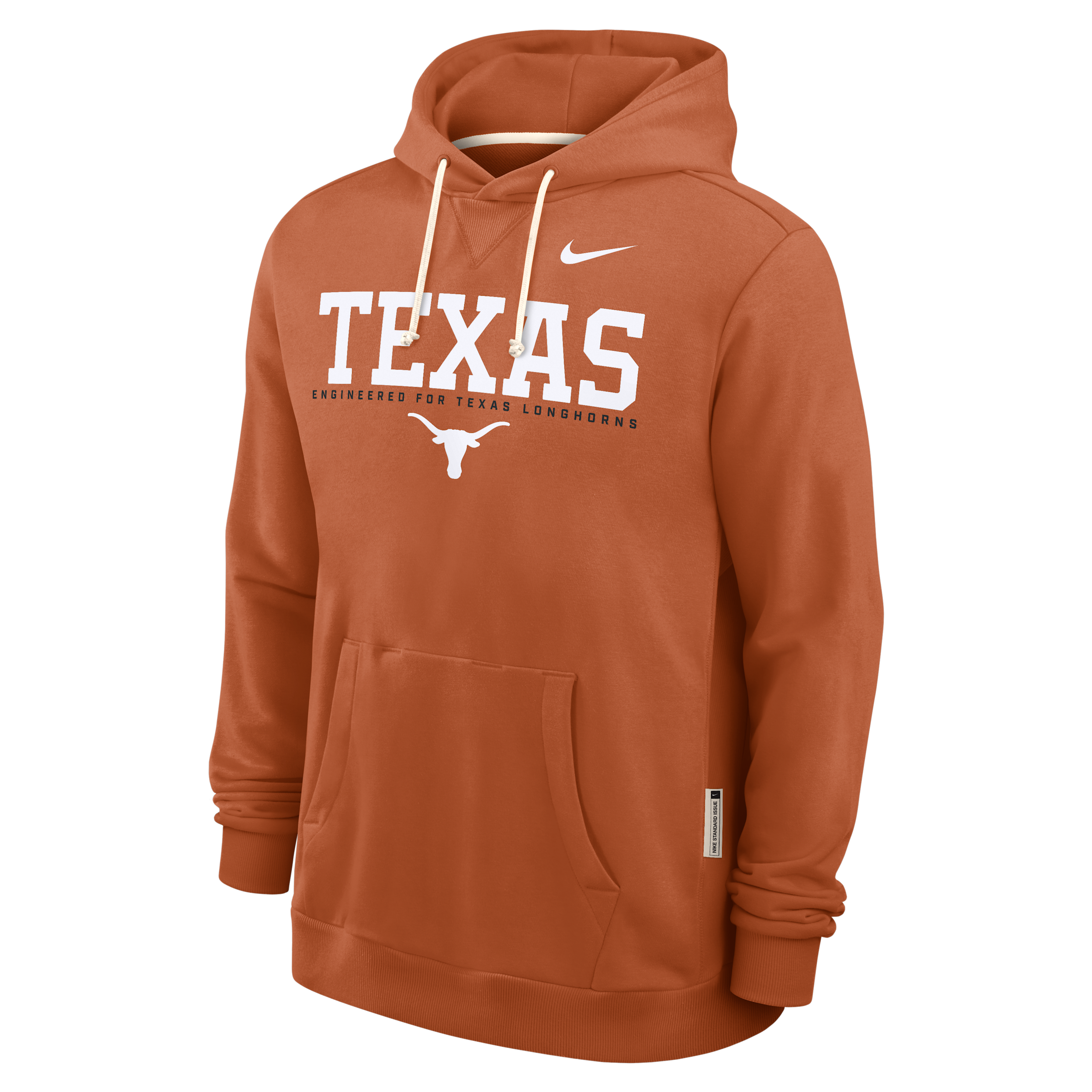 Nike Burnt Orange Texas Longhorns 2025 Sideline Standard Issue Dri-fit Hoodie In Brown