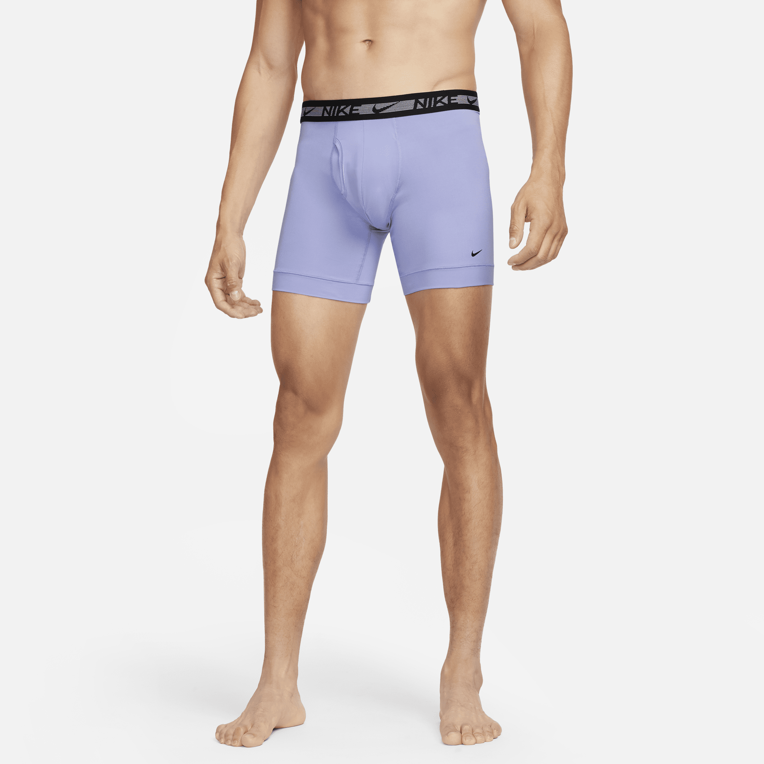 Nike Men's Dri-fit Ultra-stretch Micro Boxer Briefs (3-pack) In Blue