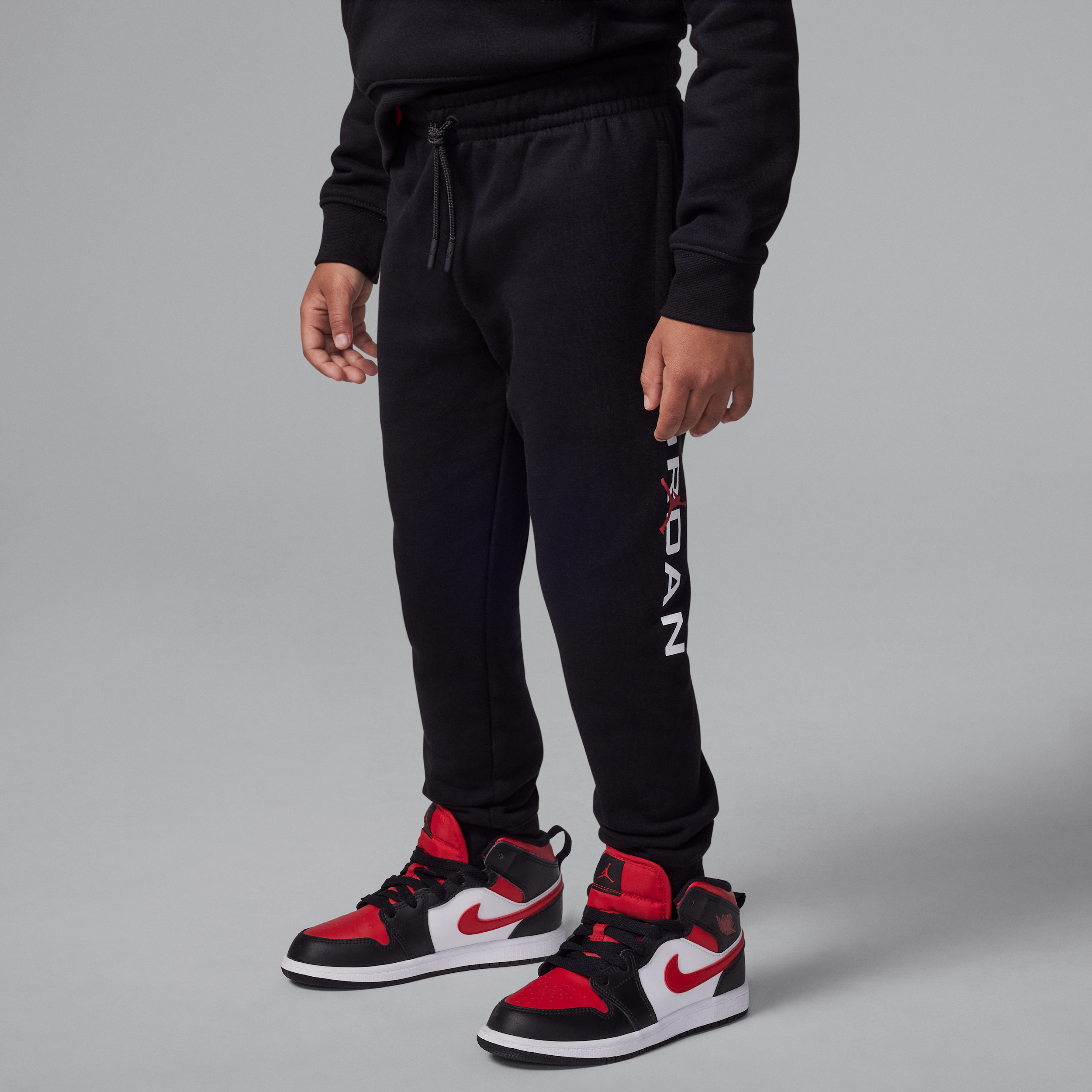 Jordan Little Kids' Baseline Fleece Pants In Black