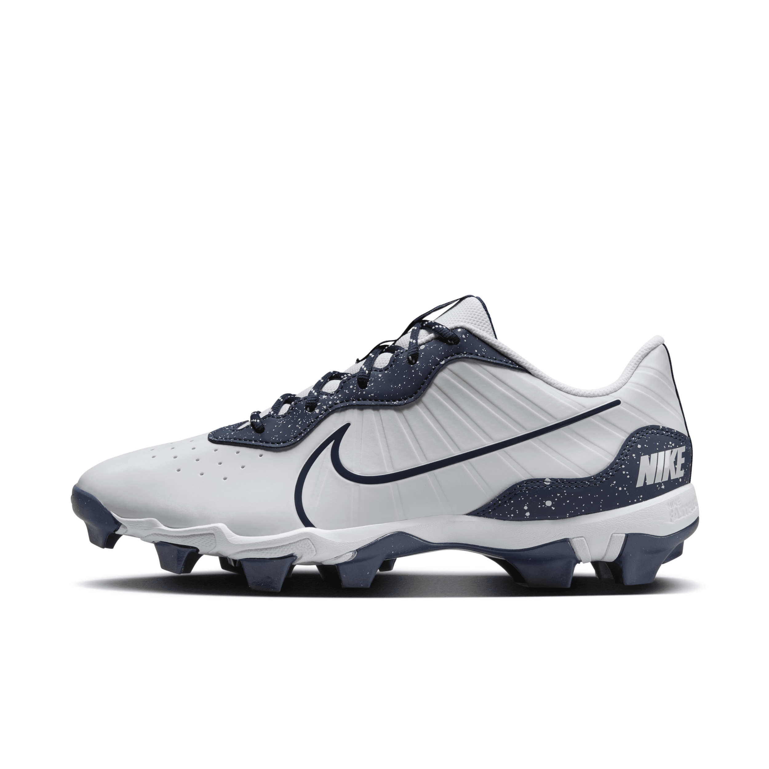 Nike Men's Alpha Huarache 4 Keystone Baseball Cleats In White