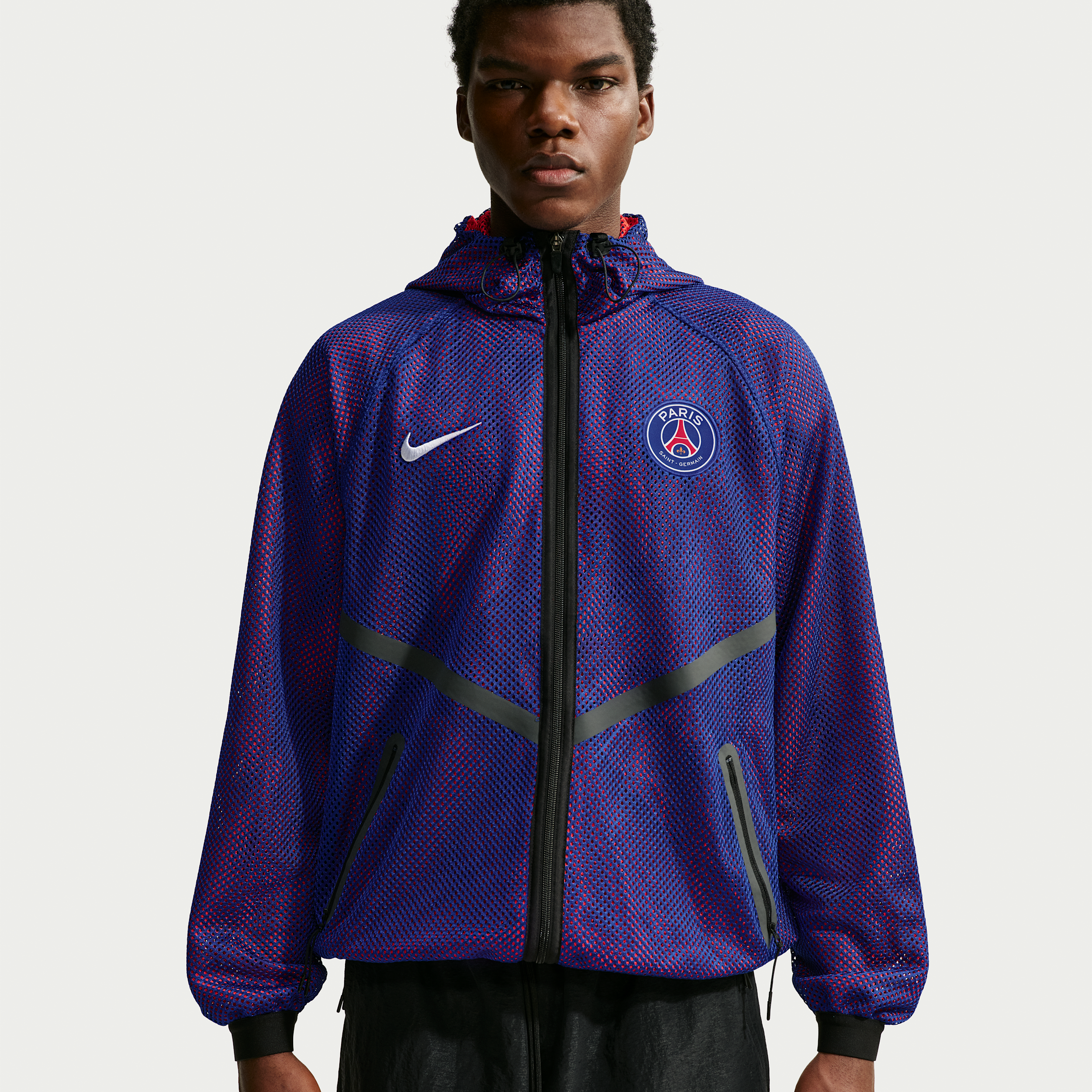 Paris Saint-Germain Nike Men's Dri-FIT Soccer Anthem Jacket in Blue | IO4221-417
