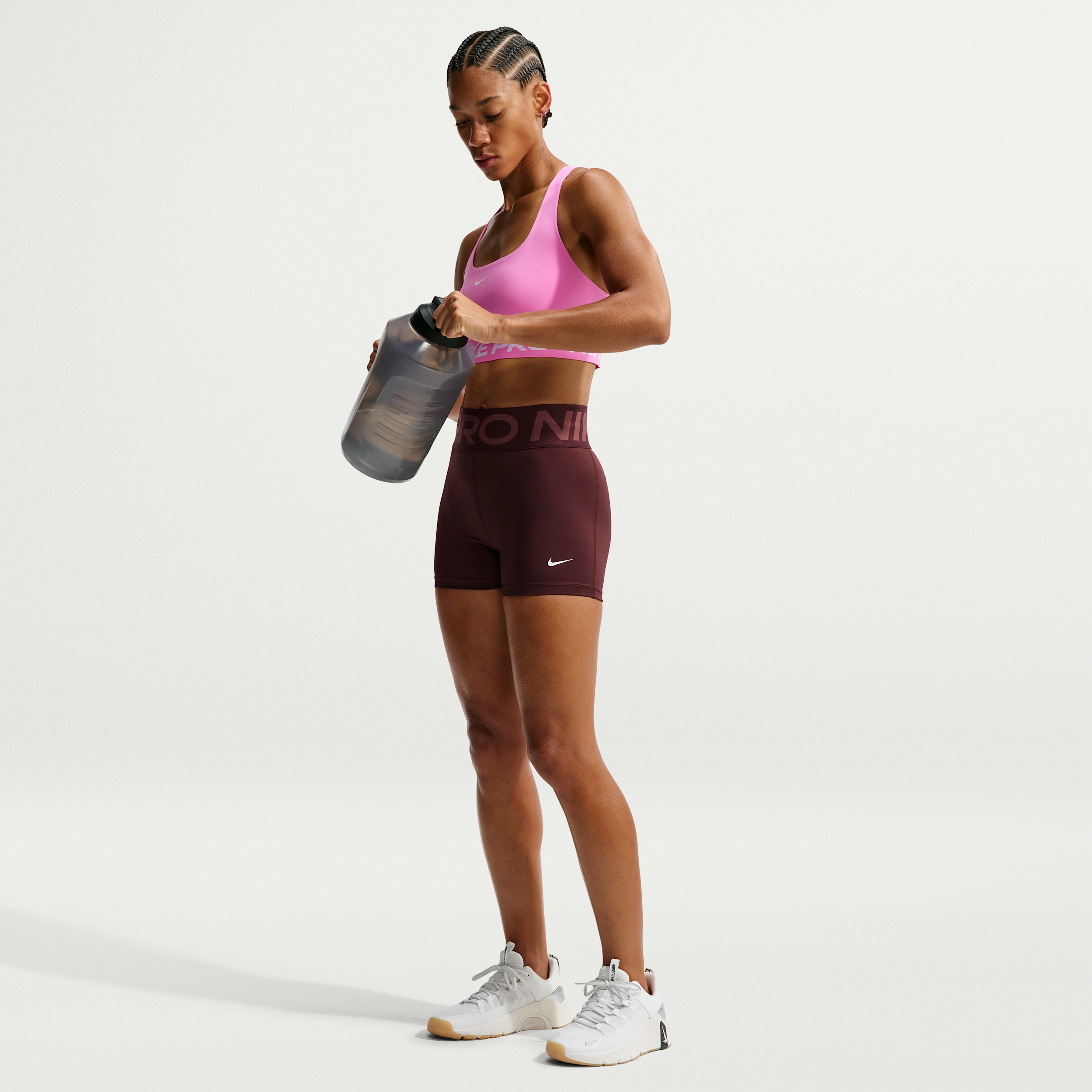 Women's Nike Pro Sculpt High-Waisted 3" Biker Shorts in Purple | FV7033-658