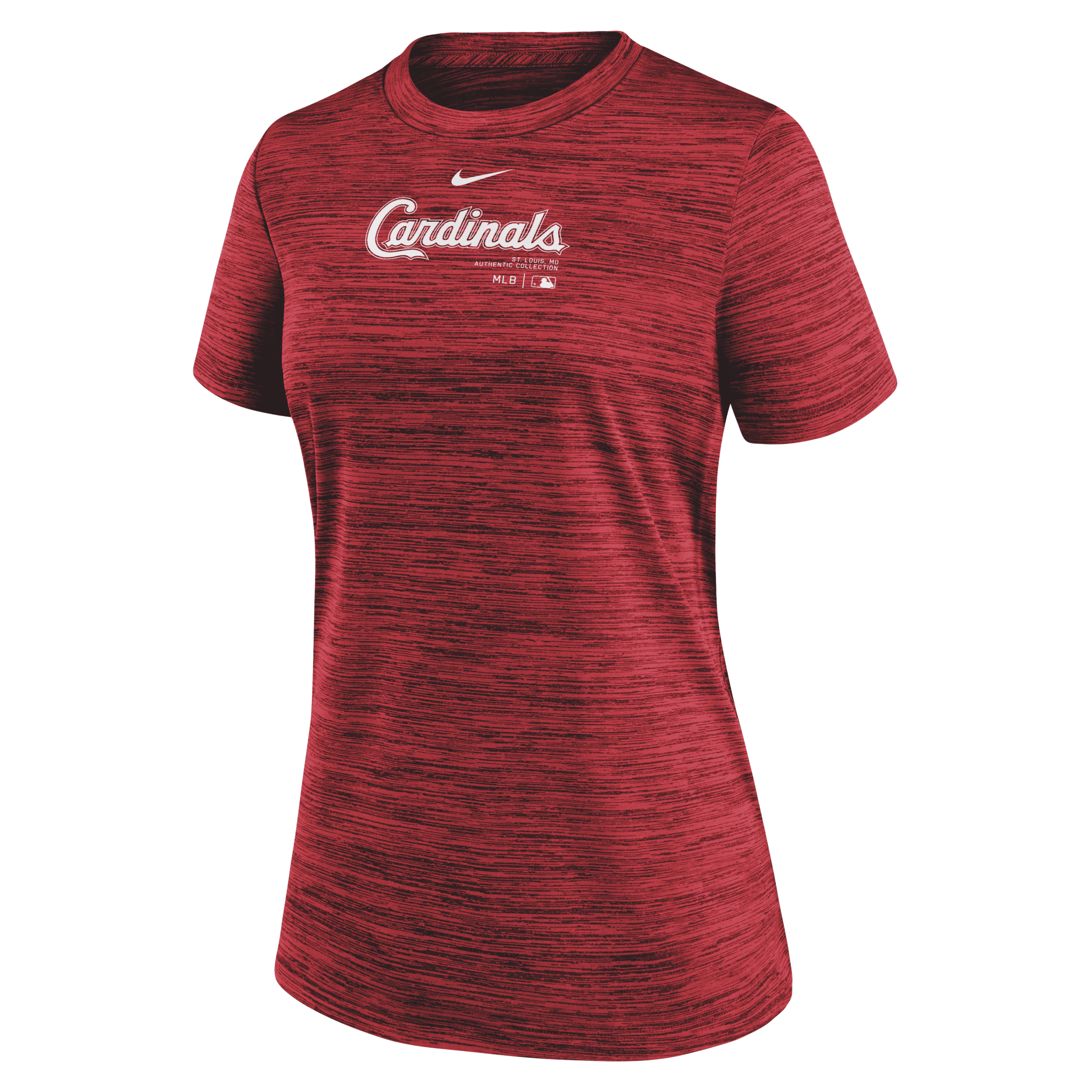 Nike St. Louis Cardinals Authentic Collection Practice Velocity Women's Dri-fit Mlb T-shirt In Red
