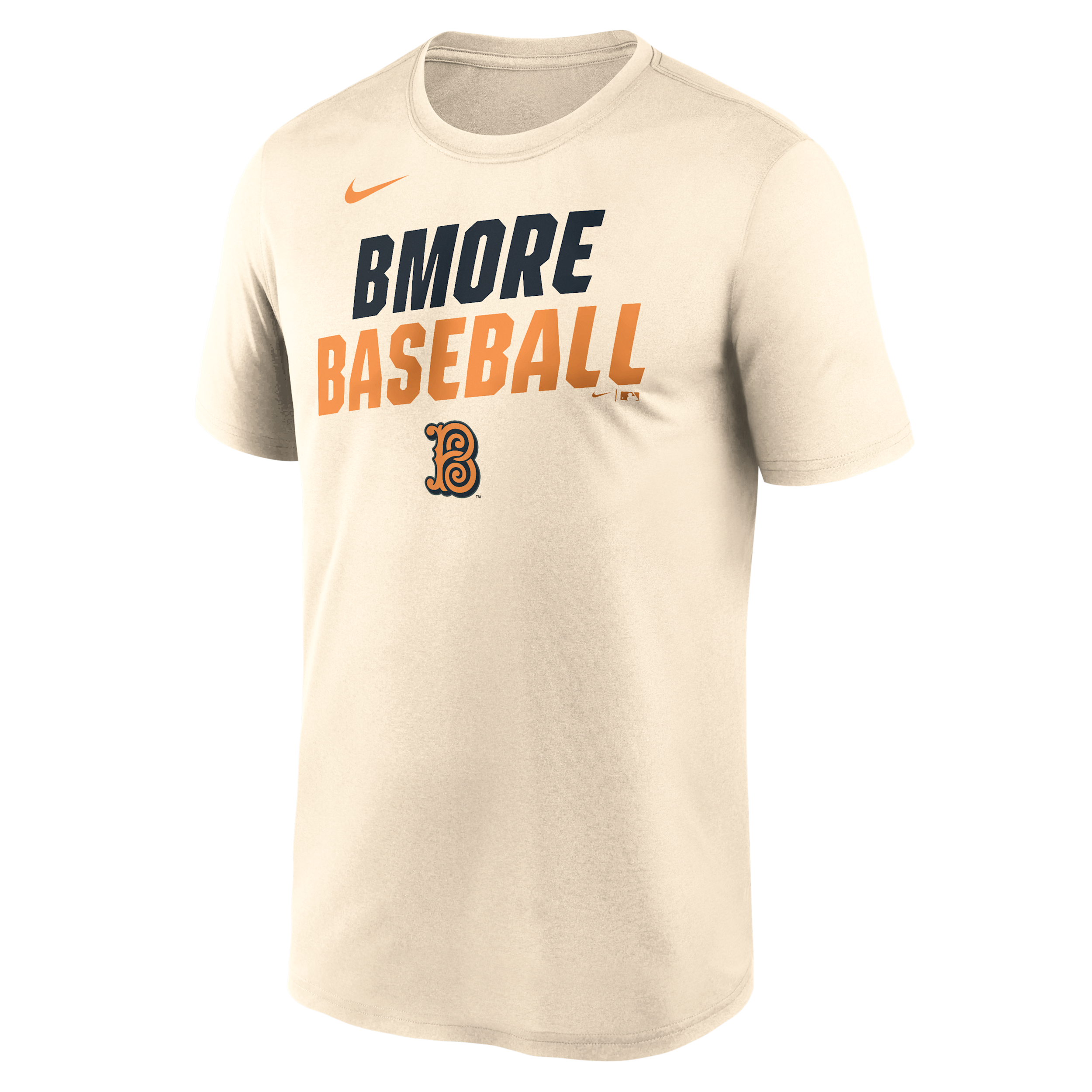 Baltimore Orioles City Connect Team Phrase Script Nike Men's Dri-FIT MLB T-Shirt in Brown | NKGK15AOLE-TG9