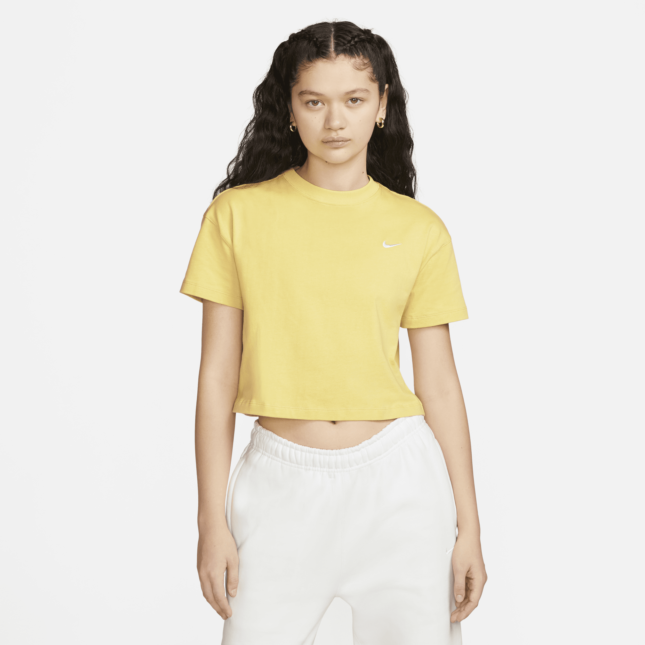 Nike Women's Solo Swoosh T-shirt In Yellow