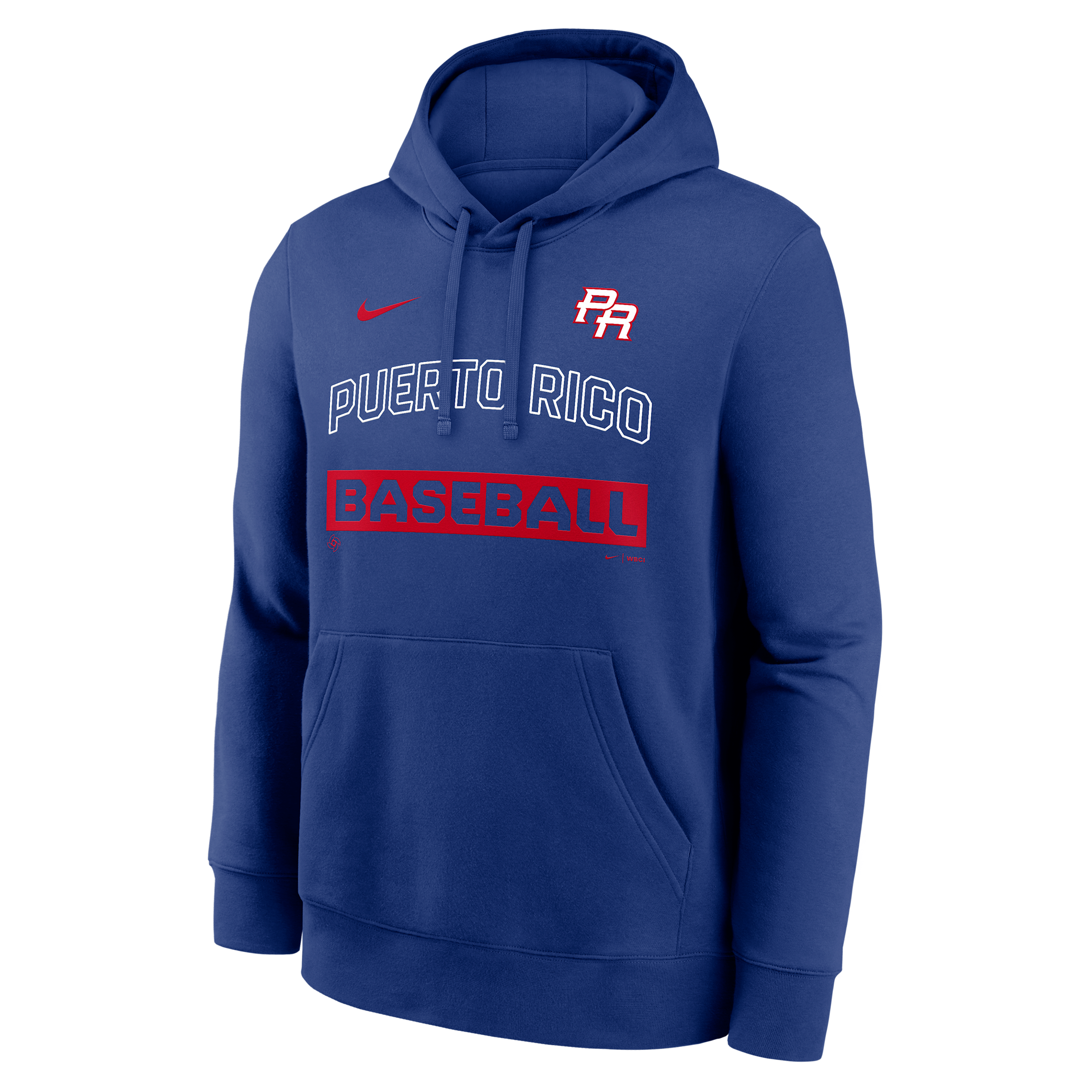 Puerto Rico National Baseball Team 2026 World Baseball Classic Club Nike Men's Pullover Hoodie in Blue | NKDK4EWWBR-H4G