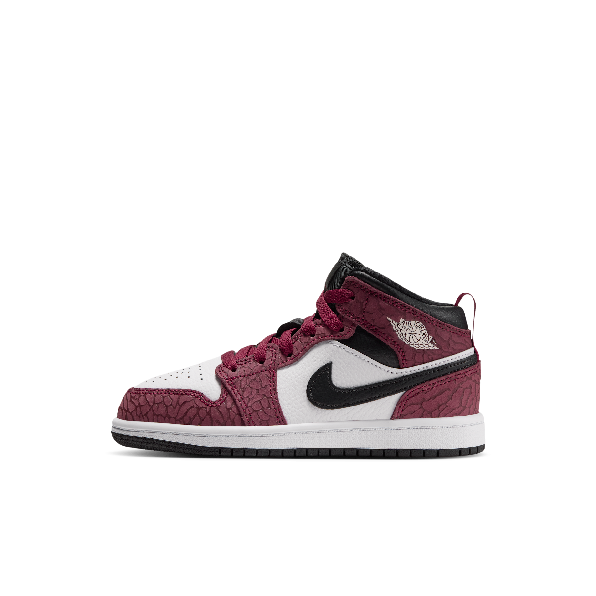 Boys Preschool Jordan AJ 1 Mid SE - Boys' Preschool Shoes Red/White/Black Size 02.5