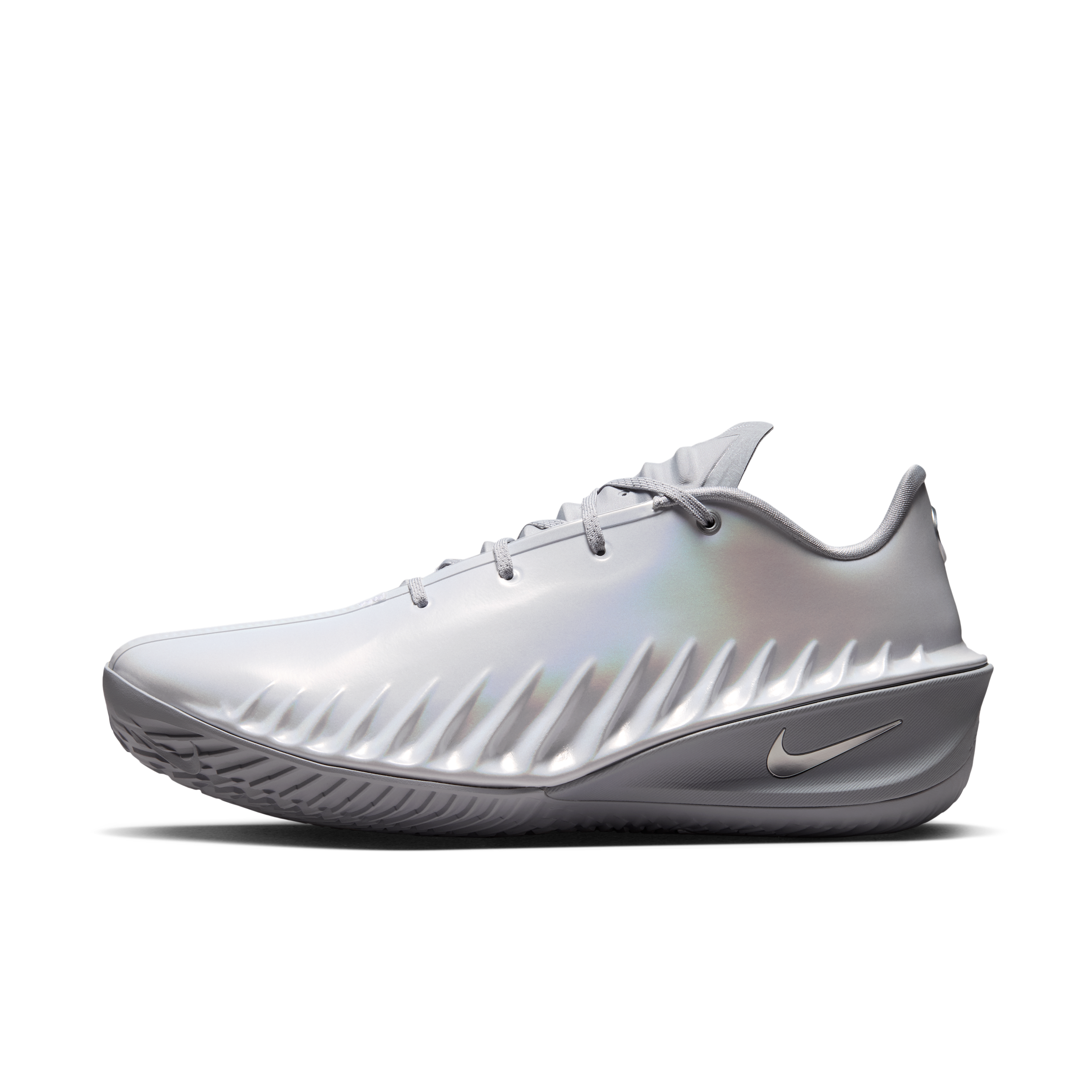 Nike G.T. Cut 4 Basketball Shoes, Men's, M4/W5.5, White/Mtlc Silver/Wolf Grey