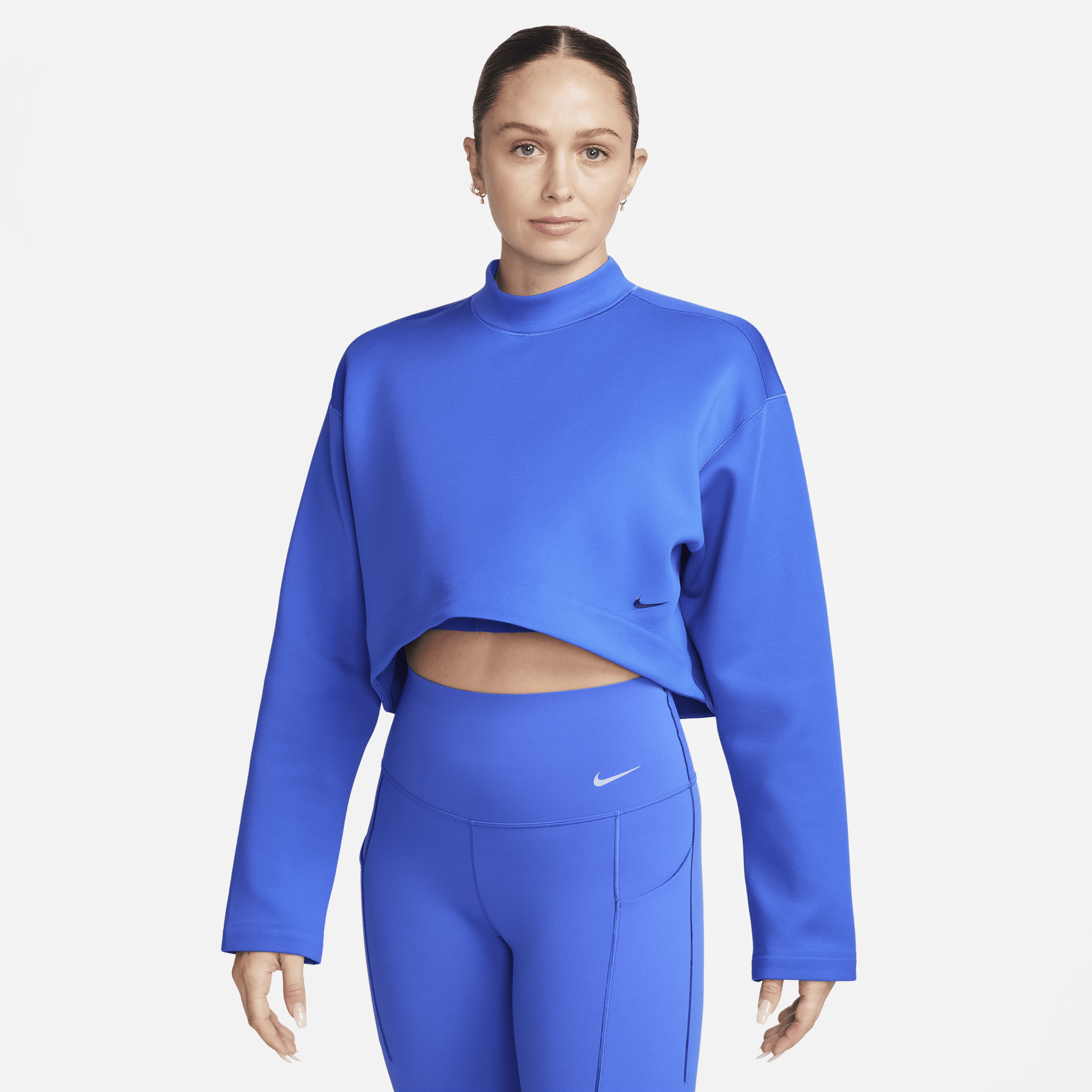 Shop Nike Women's Prima Futuremove Dri-fit Oversized Top In Blue