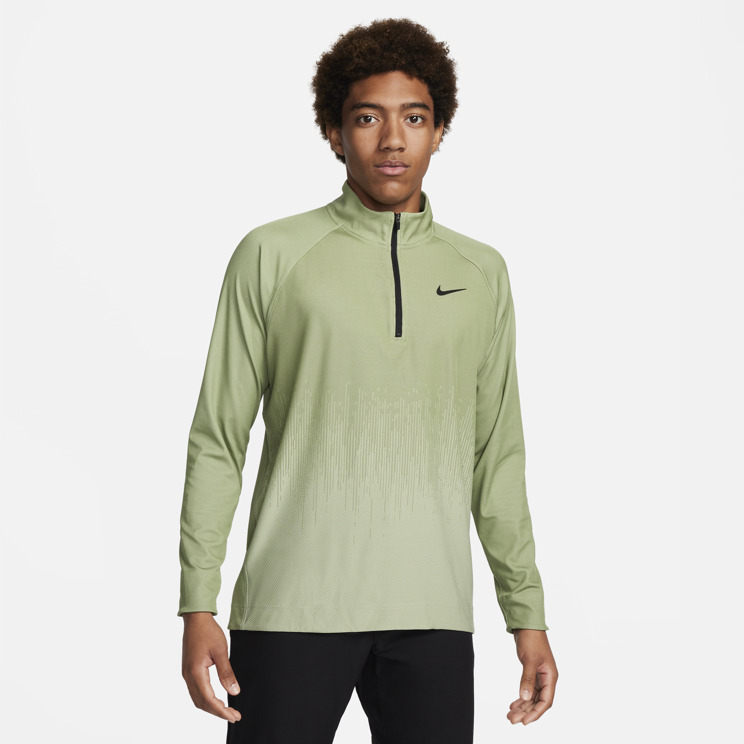 Nike Men's Tour Dri-fit Adv 1/2-zip Golf Top In Green
