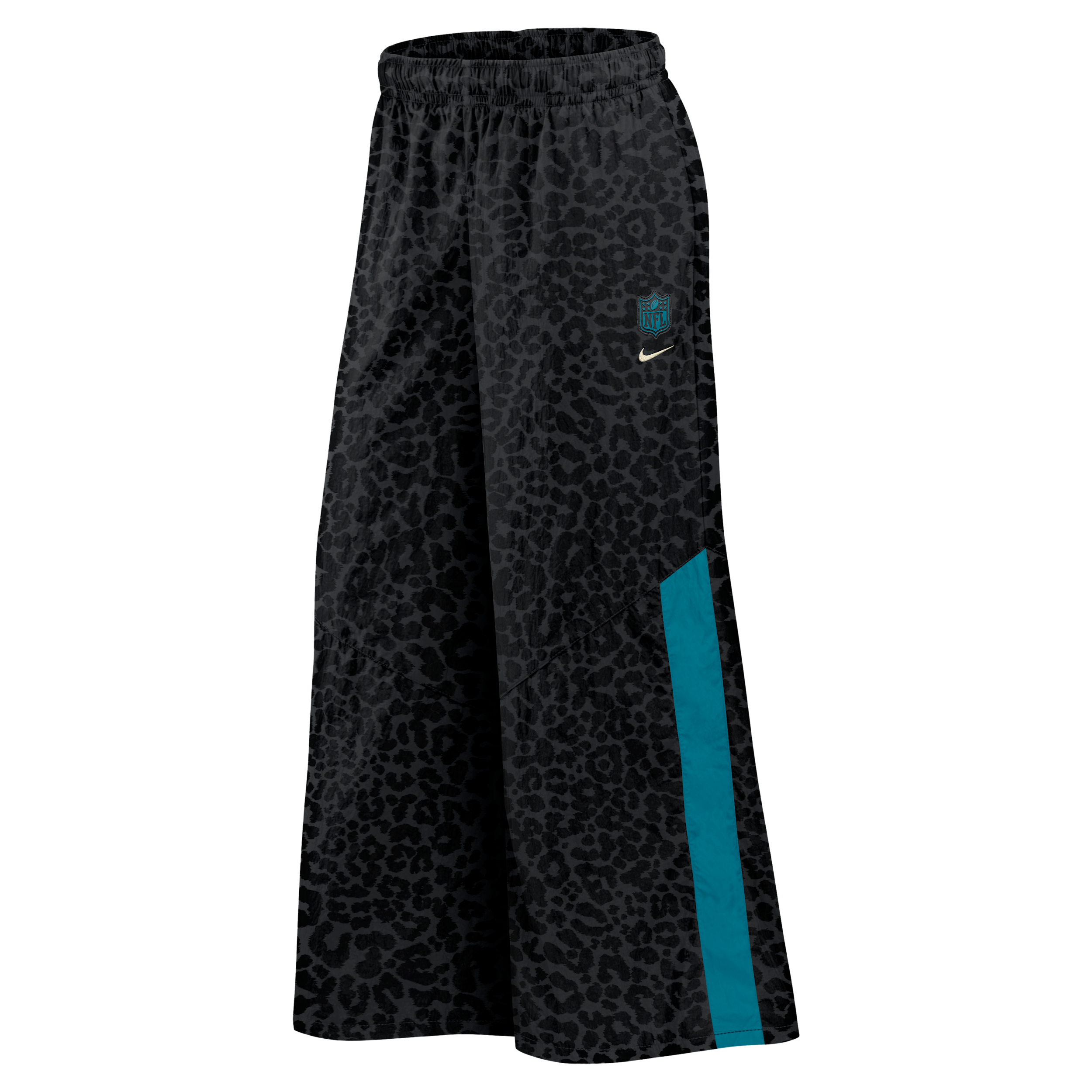 Jacksonville Jaguars Rivalries Collection Wide-Leg Nike Women's NFL Mid-Rise Woven Pants in Black | 06AF066K9N-3D4