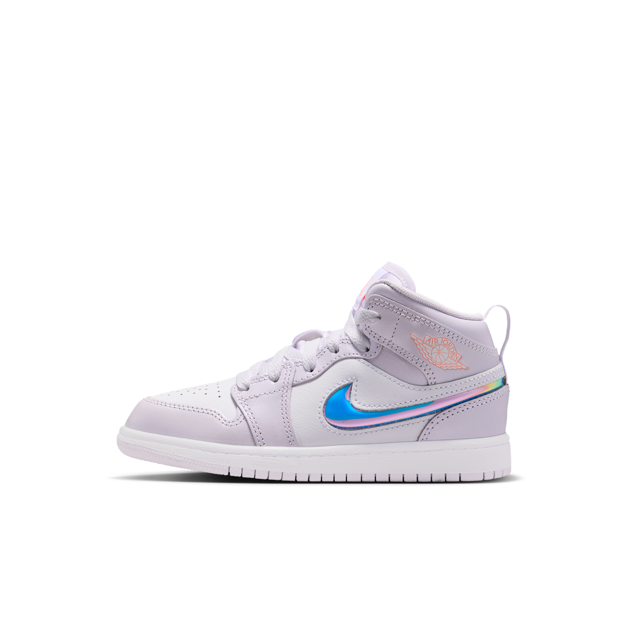 Jordan 1 Mid Se Little Kids' Shoes In Purple