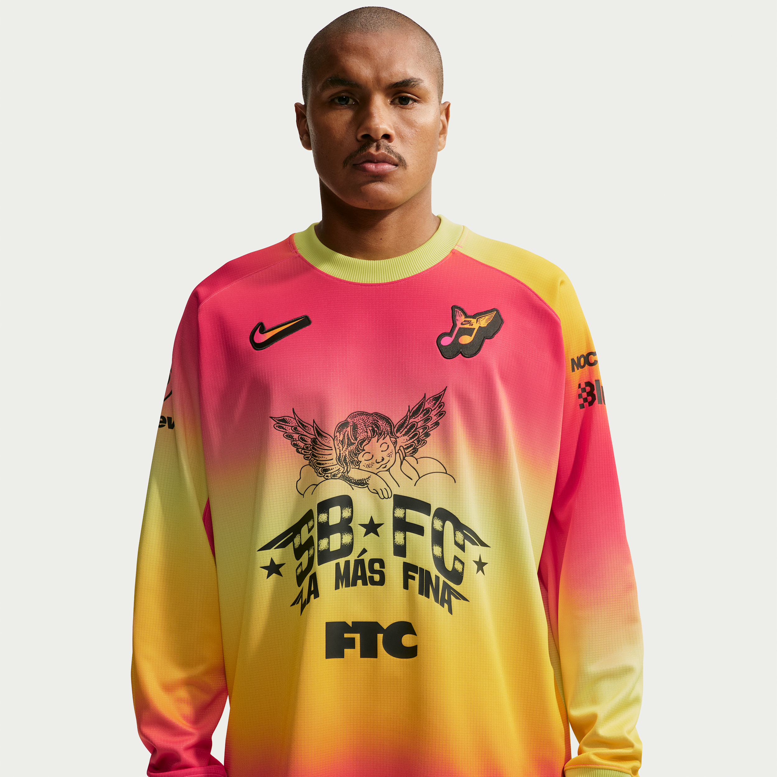 Men's Nike SB Long-Sleeve Skate Top in Pink | IQ6594-645